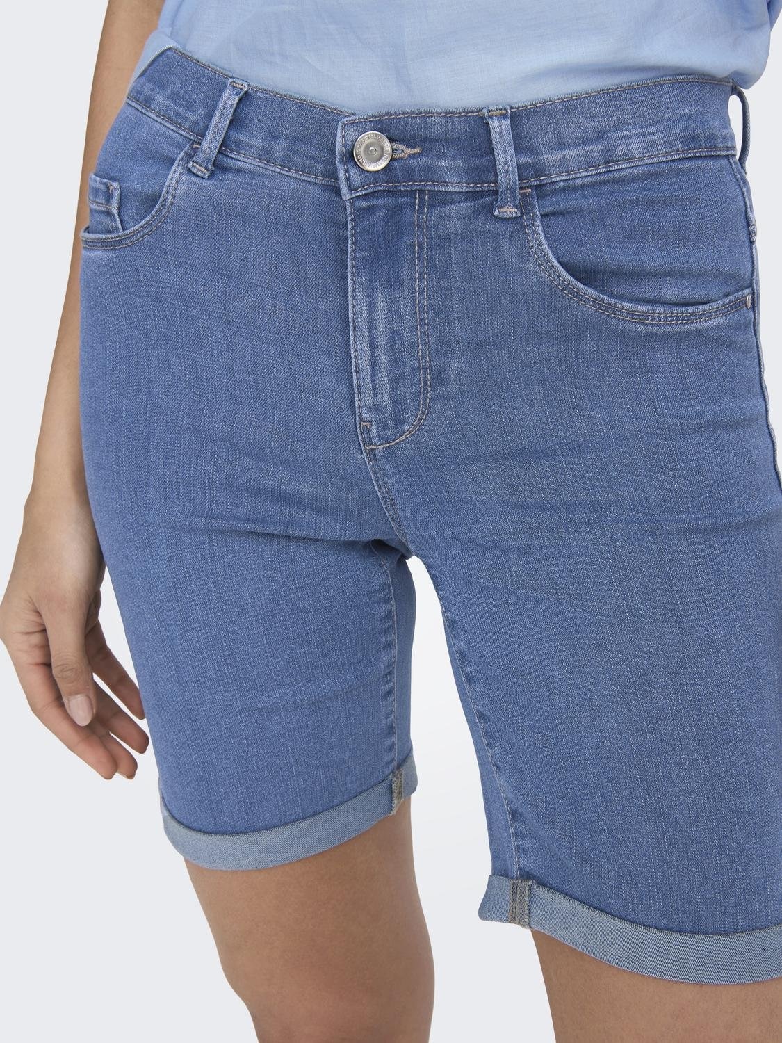 ONLY Jeansshorts »ONLRAIN LIFE MID LONG DNM SHORTS NOOS«