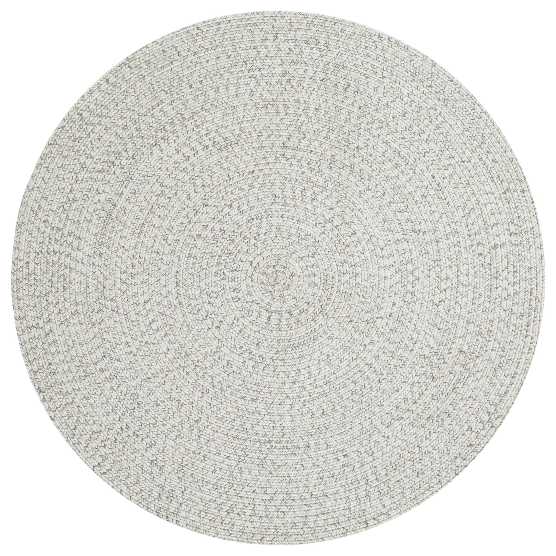 NORTHRUGS Teppich »Trenzado«, rund, 10 mm Höhe, In- & Outdoor, Handmade-Look, Gewebt, Wetterfest, Balkon, Wohnzimmer