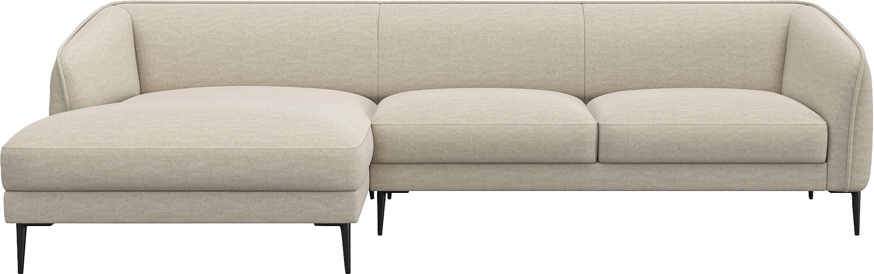 FLEXLUX Ecksofa »Belle Designsofa, L-Form, B/T 288/149 cm«, Skandinavisches günstig online kaufen