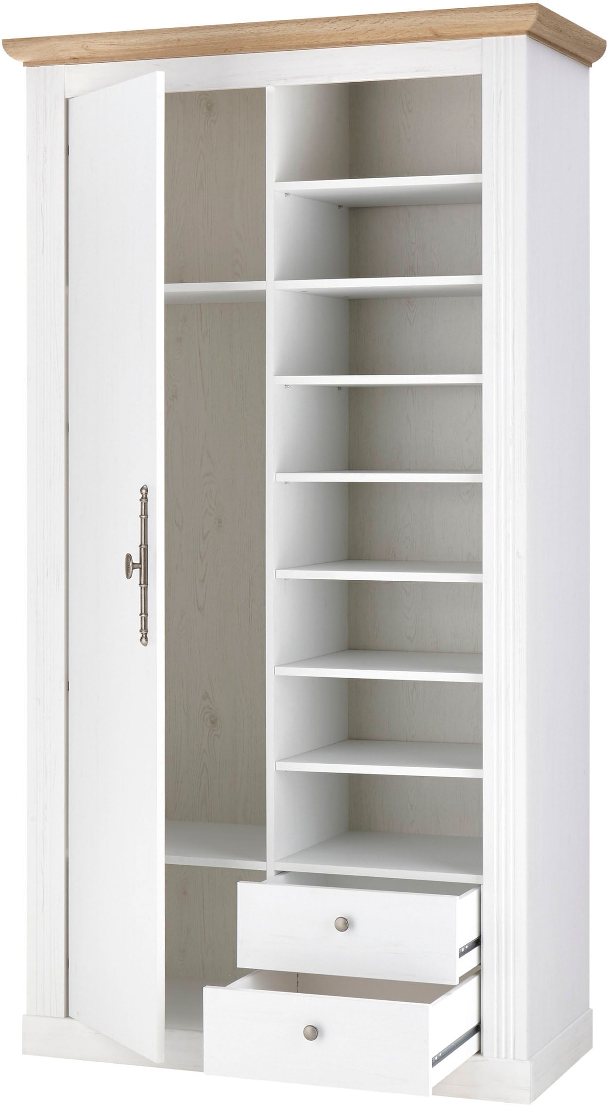 Home affaire Garderobenschrank »WESTMINSTER TOPSELLER!«, (Breite ca. 108 cm), im romantischen Landhausstil