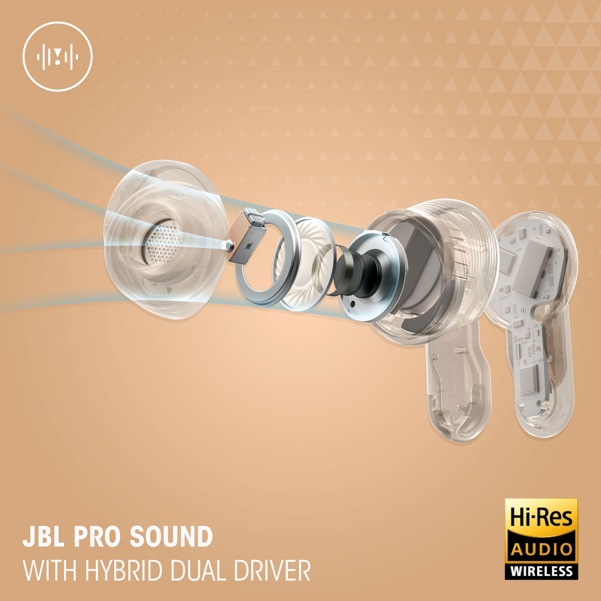 JBL wireless In-Ear-Kopfhörer »TOUR PRO 3 TWS« A2DP Bluetooth Active Noise Cancelling (ANC) | Freisprechfunktion | Stummschaltung