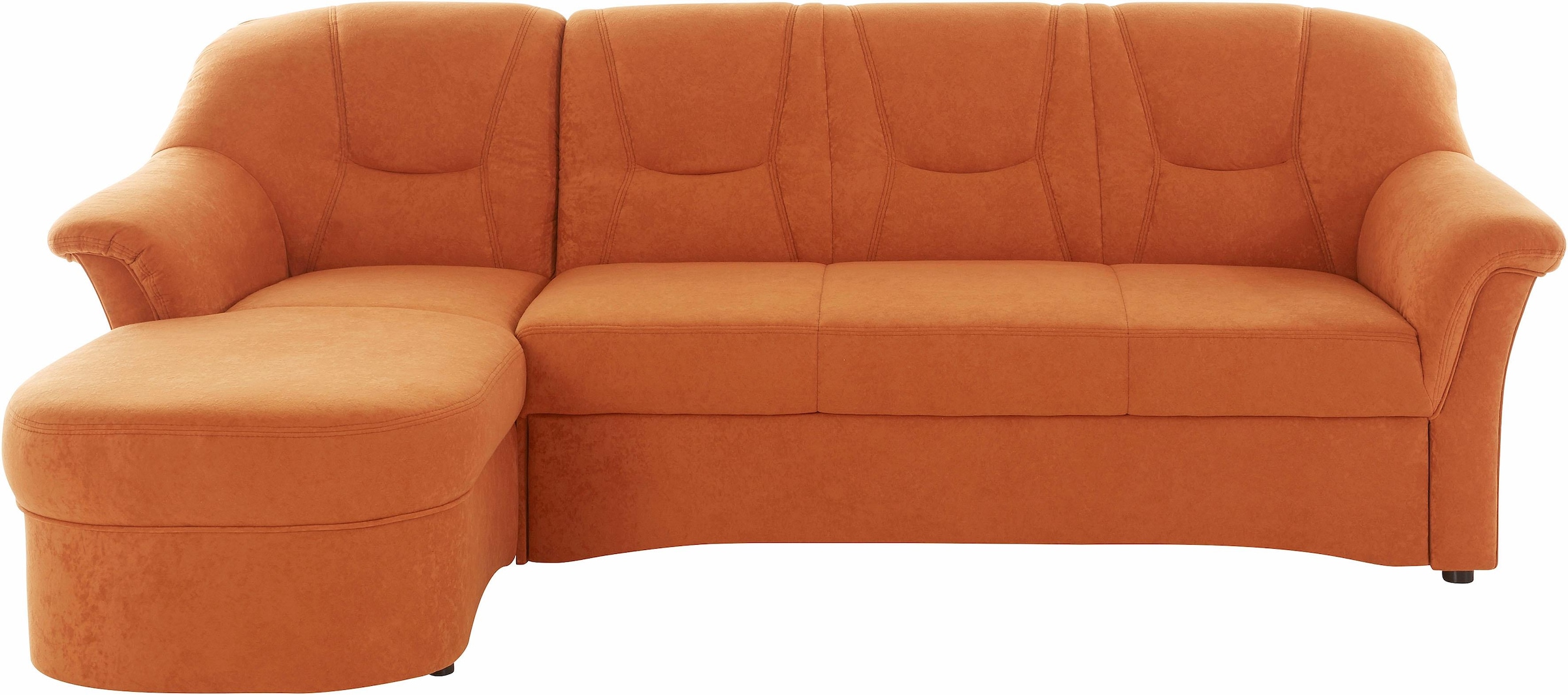 DOMO collection Ecksofa »Sarafina zeitlos und komfortabel, optional mit Federkern, L-Form«, wahlweise mit Bettfunktion