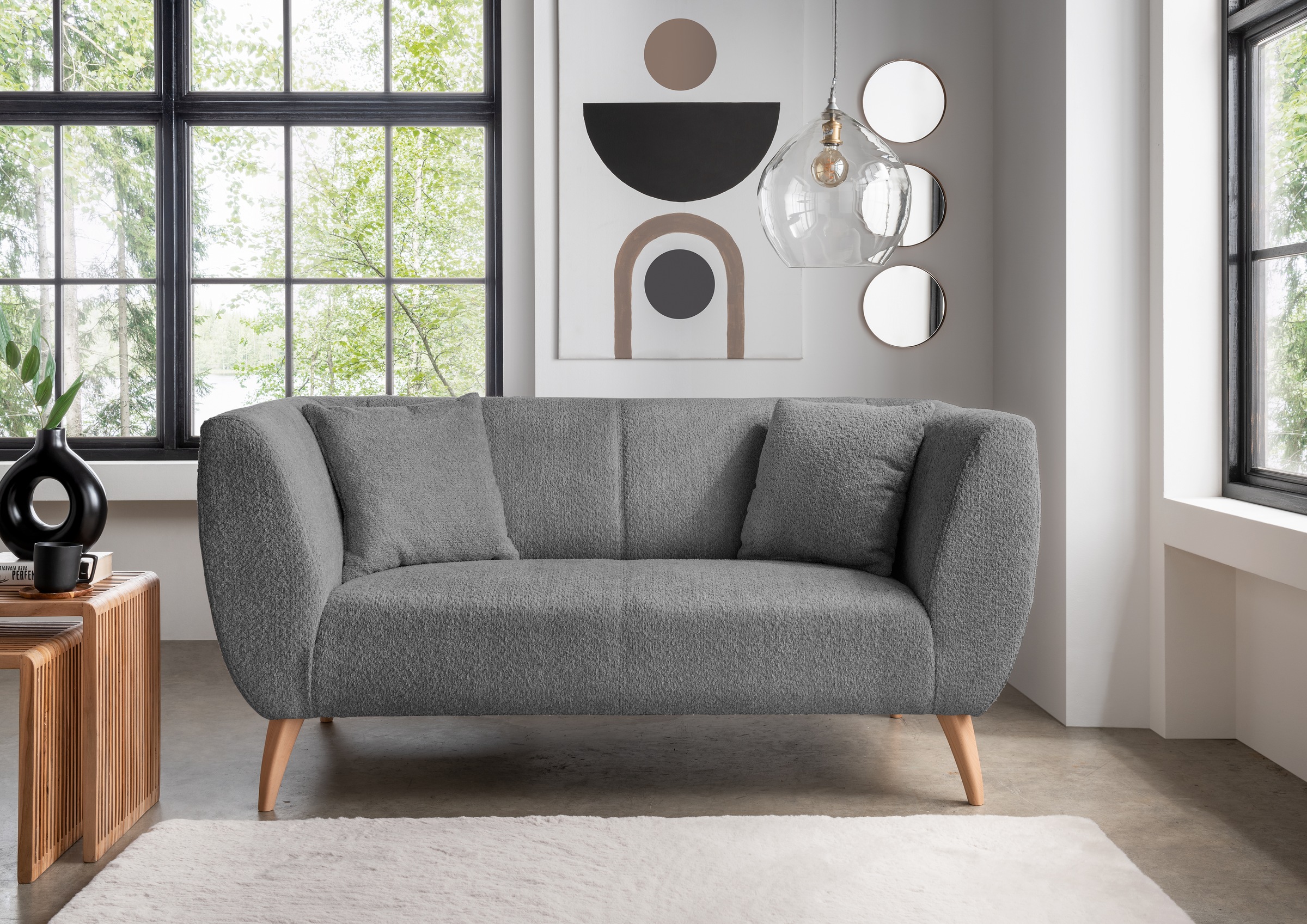 Home affaire 2-Sitzer zwei verschiedene Fußfarben wählbar günstig online kaufen