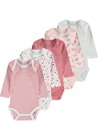 Name It Langarmbody »BUTTERFLIES AND HEARTS«, (5 tlg., 5er-Pack) kaufen