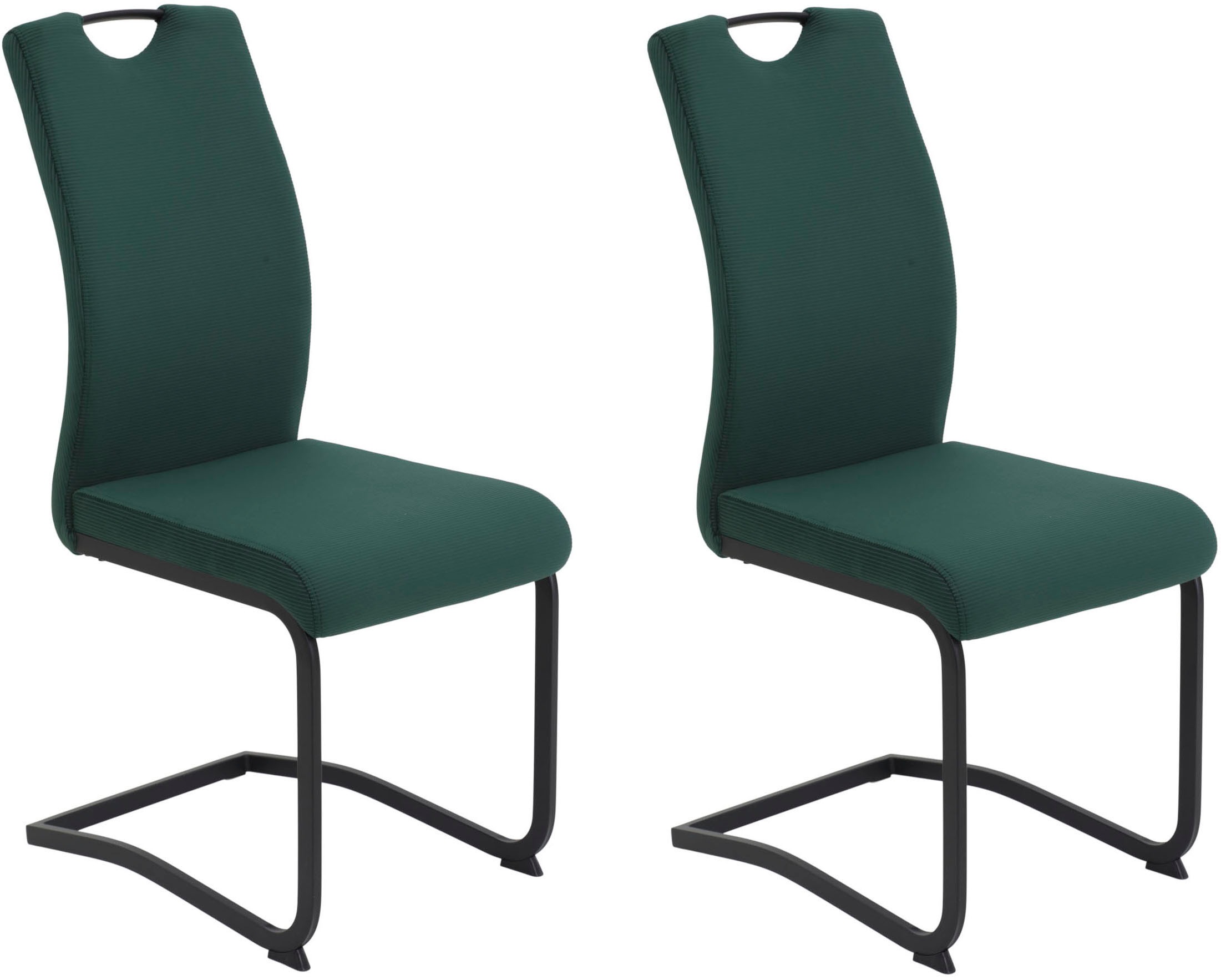 HELA Freischwinger »RIGA II«, (Set), 2 St., Samt-Cord, Freischwinger,Vierka günstig online kaufen