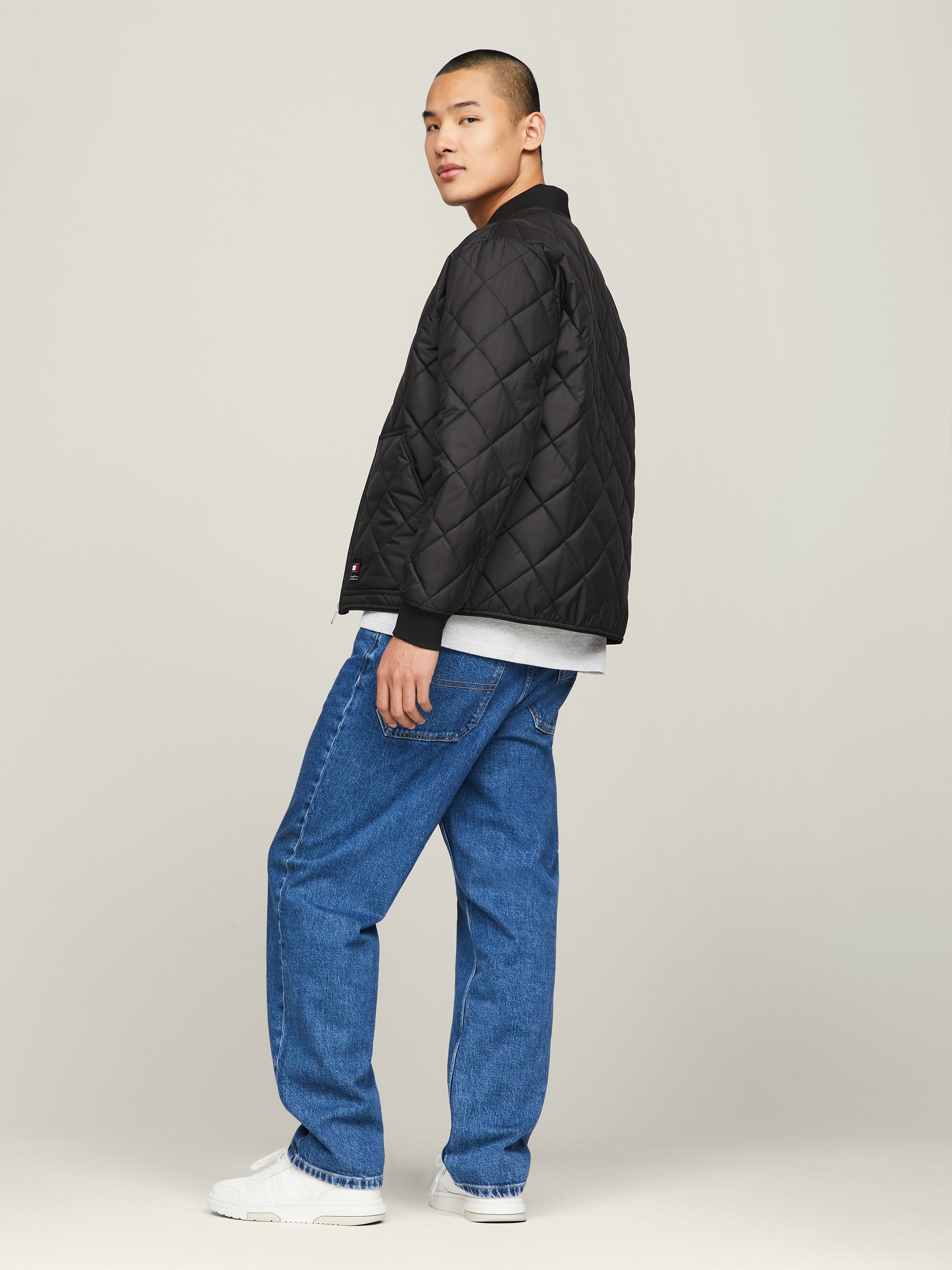 Tommy Jeans Bomberjacke »TJM REG ENTRY BOMBER«, mit Rautenmuster