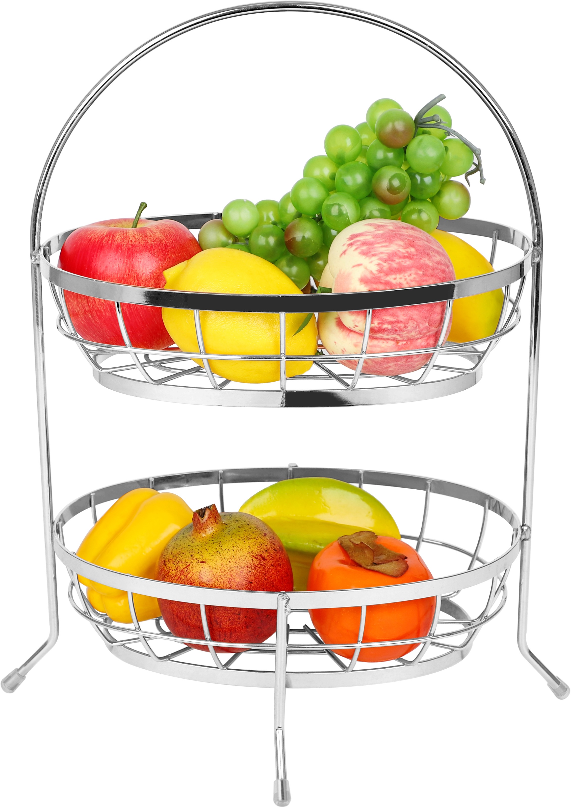 ECHTWERK Obstschale, aus Eisen, Obstkorb, 2-stöckig, pulverbeschichtet, pra günstig online kaufen