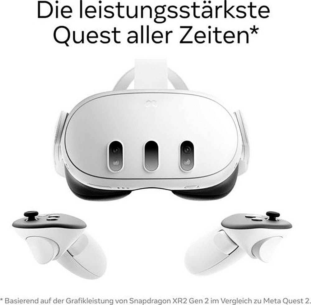 Meta Virtual-Reality-Brille »Quest 3 128 GB + Tragetasche«