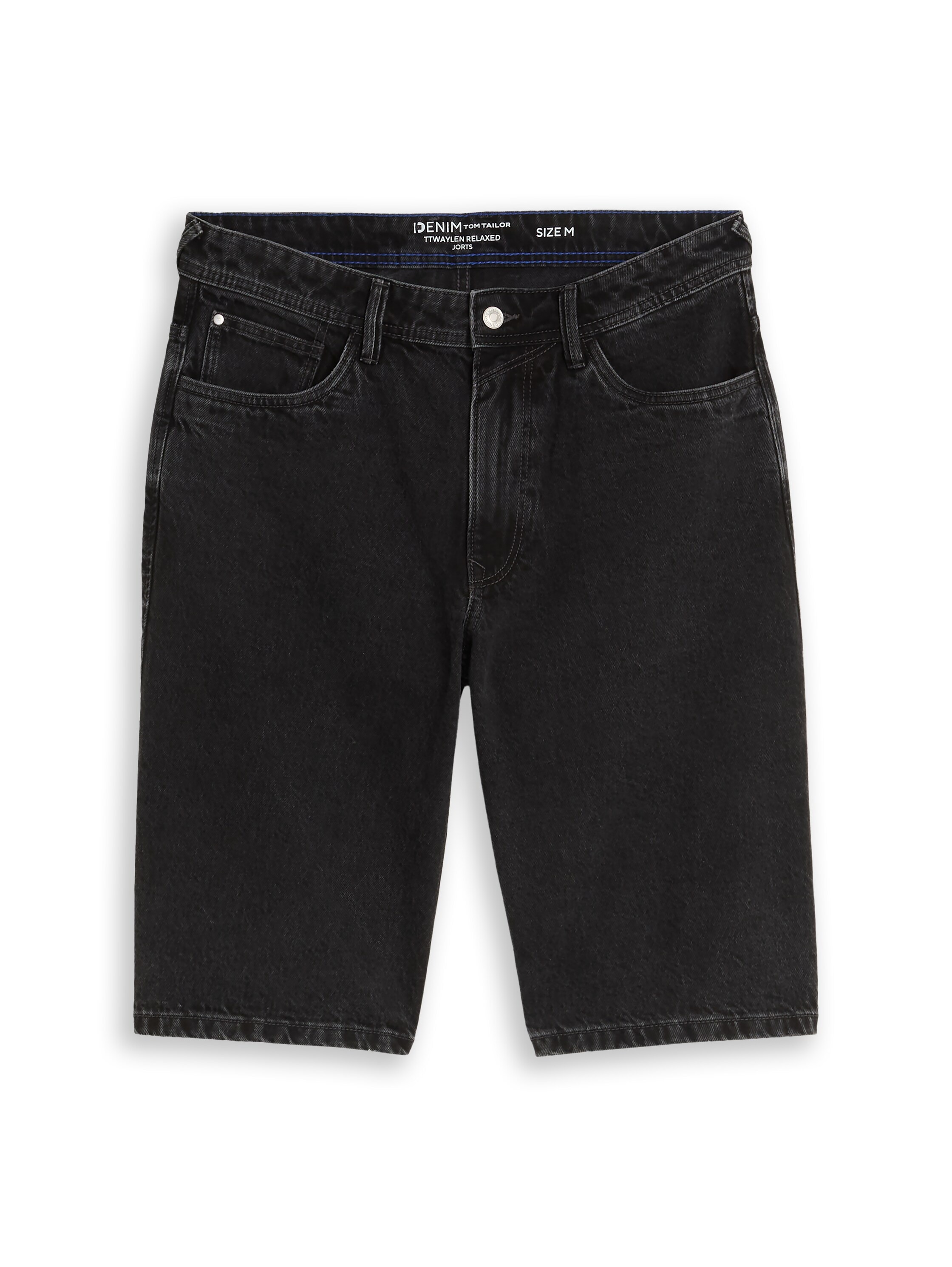 TOM TAILOR Denim Jeansshorts aus Baumwolle, mit Gürtelschlaufen