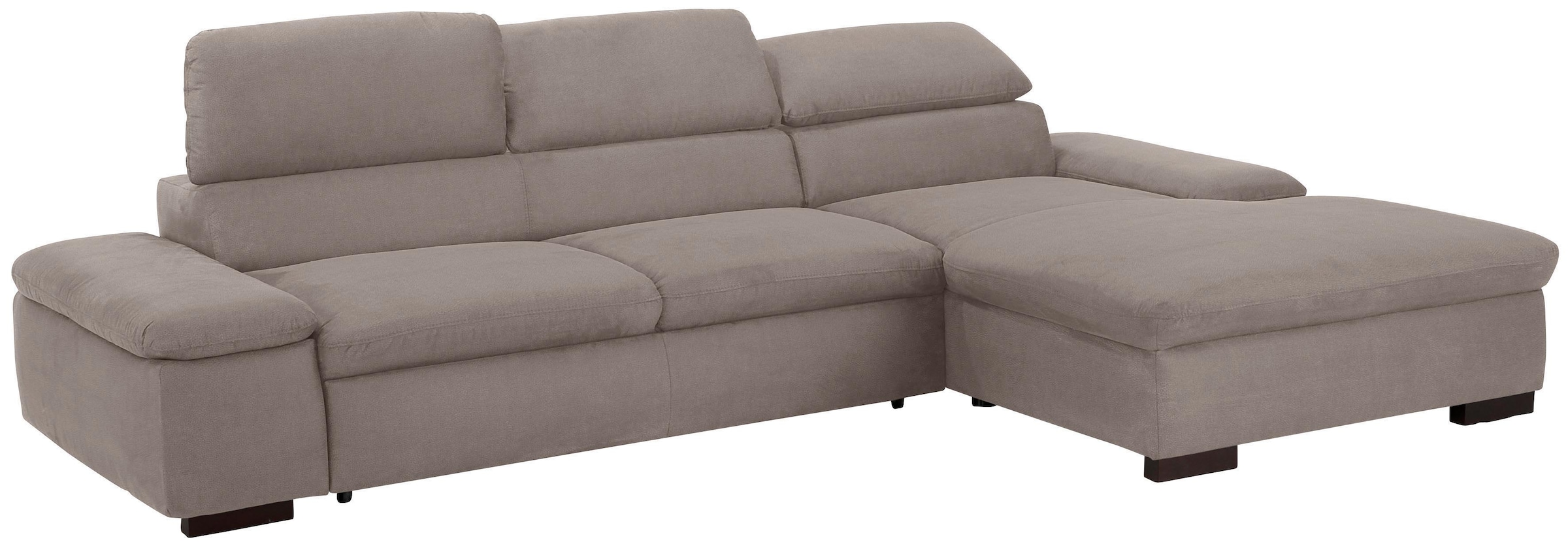 Home affaire Ecksofa »Alberto L-Form«, mit Kopfteilverstellung, wahlweise mit Bettfunktion