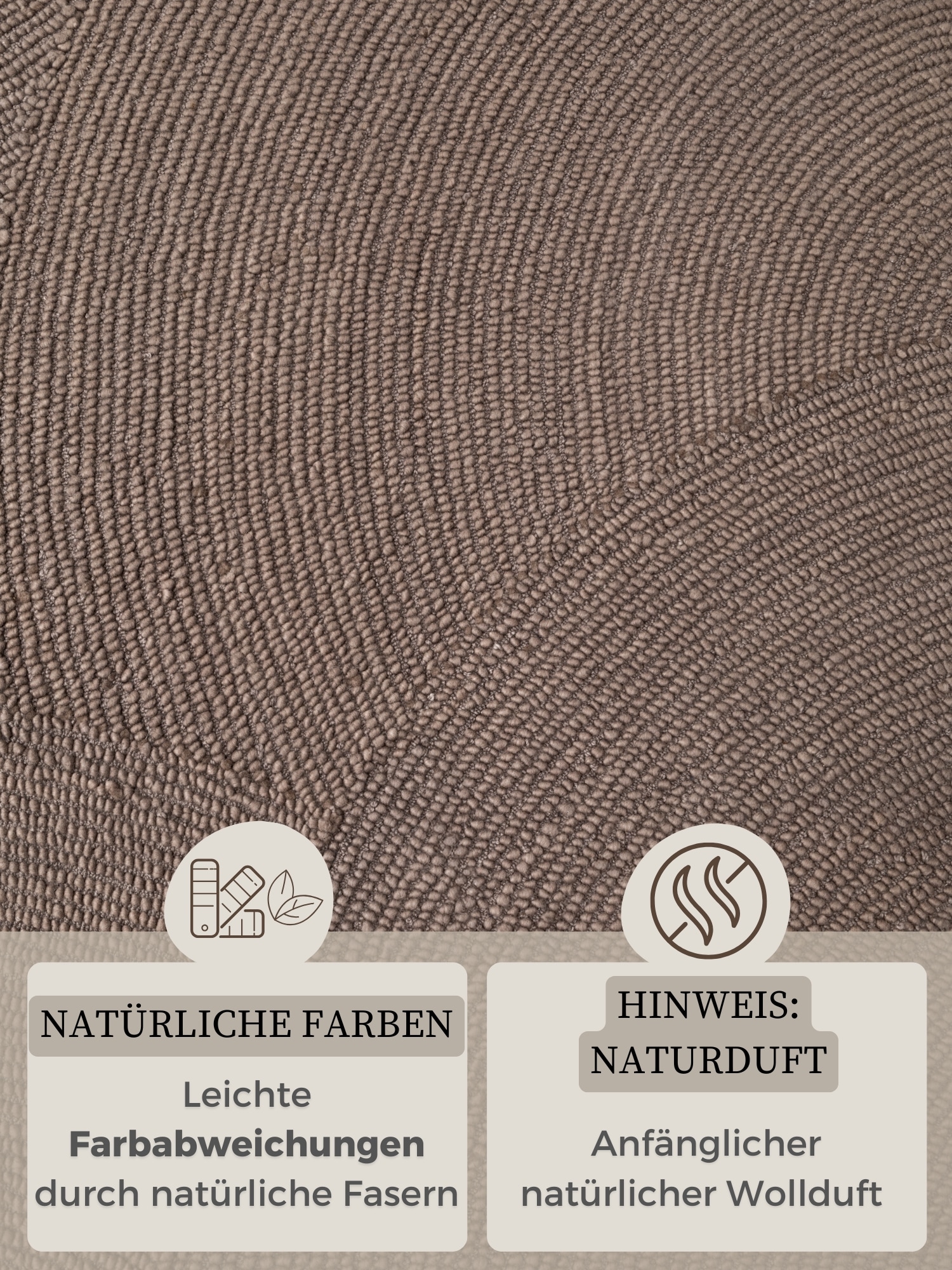 HANSE Home Wollteppich »Eleni«, rechteckig, 18 mm Höhe, Handgetuftet, Wolle, Natur, Wohnzimmer, Schlafzimmer, Skandi, Hygge