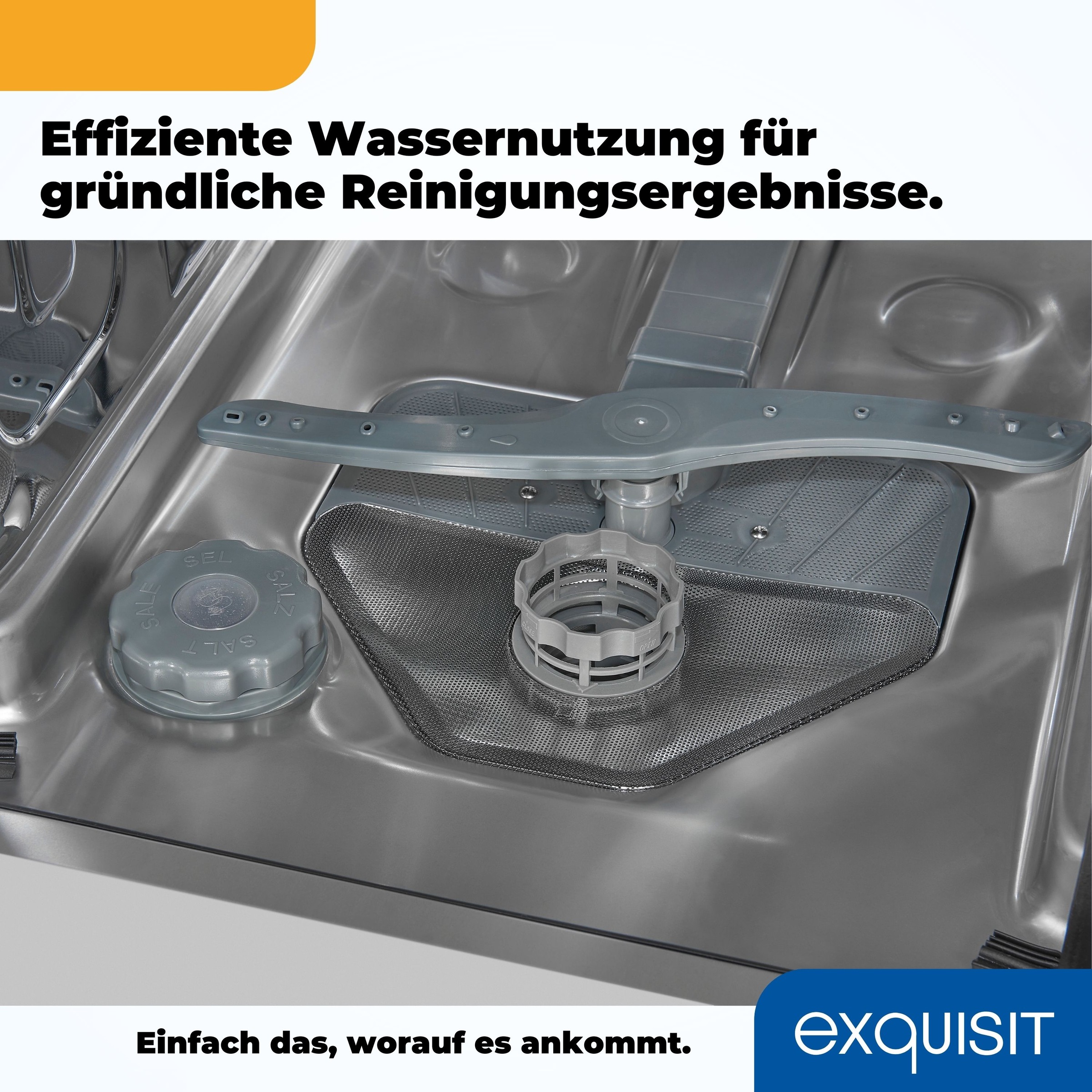 exquisit teilintegrierbarer Geschirrspüler »EGSP1009-EB-030E«, 9 Maßgedecke