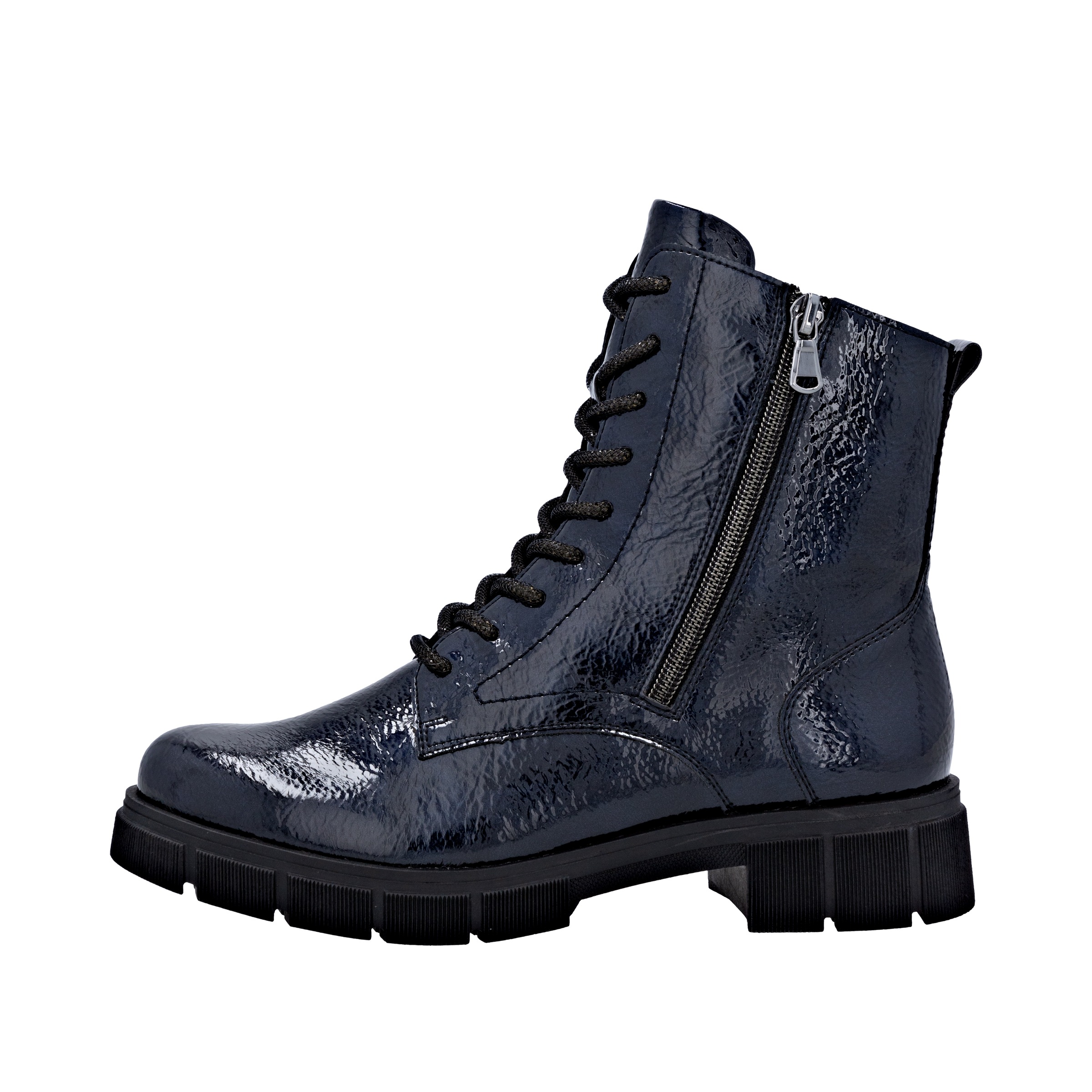 Remonte Schnürstiefelette, Schnürboots, Stiefelette, Profilsohle, mit Glitzer-Schnürsenkel