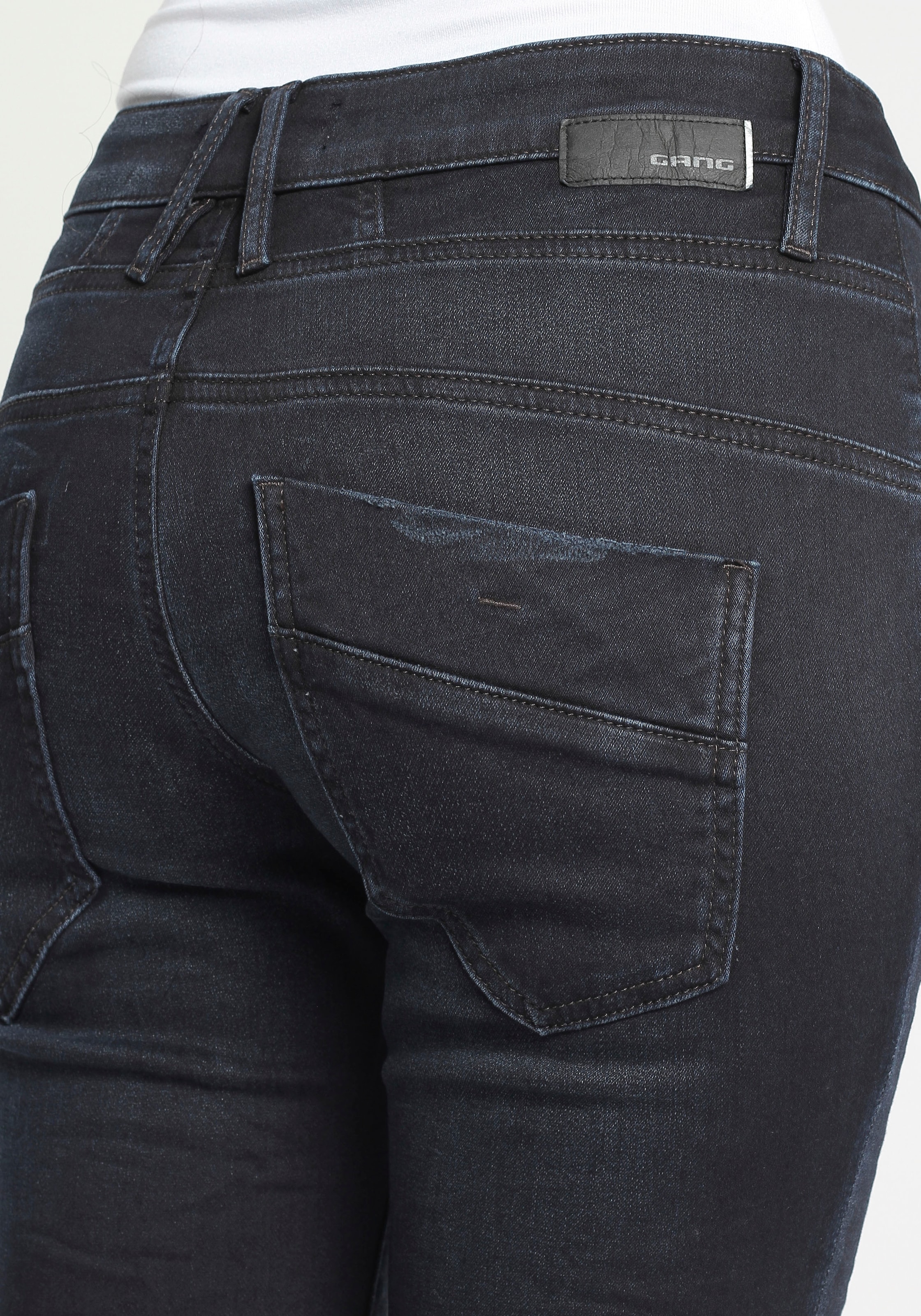 GANG Relax-fit-Jeans »94GERDA«, online bei Knopfleiste mit halb offener