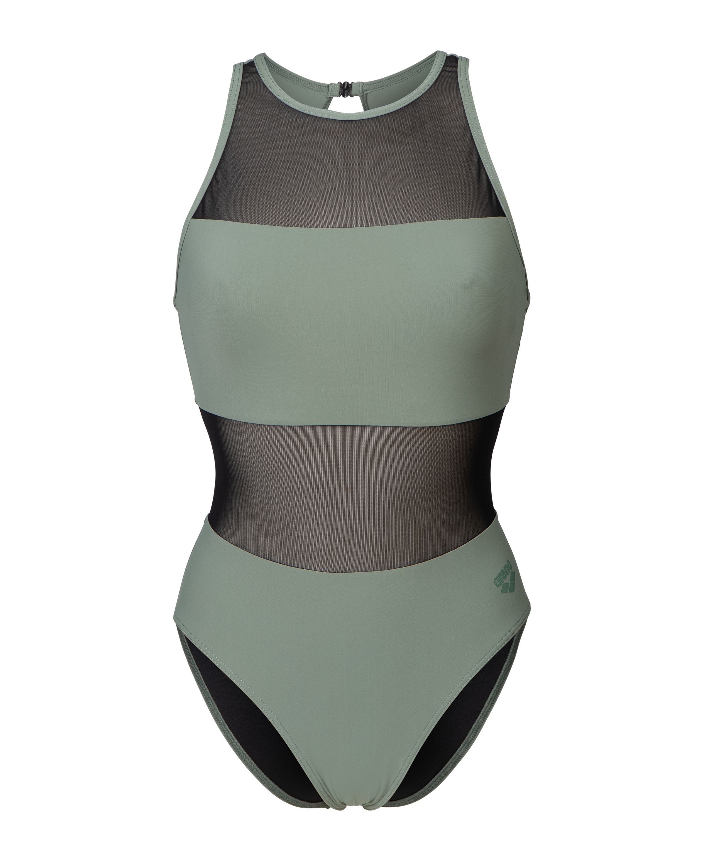 Arena Badeanzug »arena Feel Damen Mesh Panels Vent Back Badeanzug« Mit transparenten Einsätzen