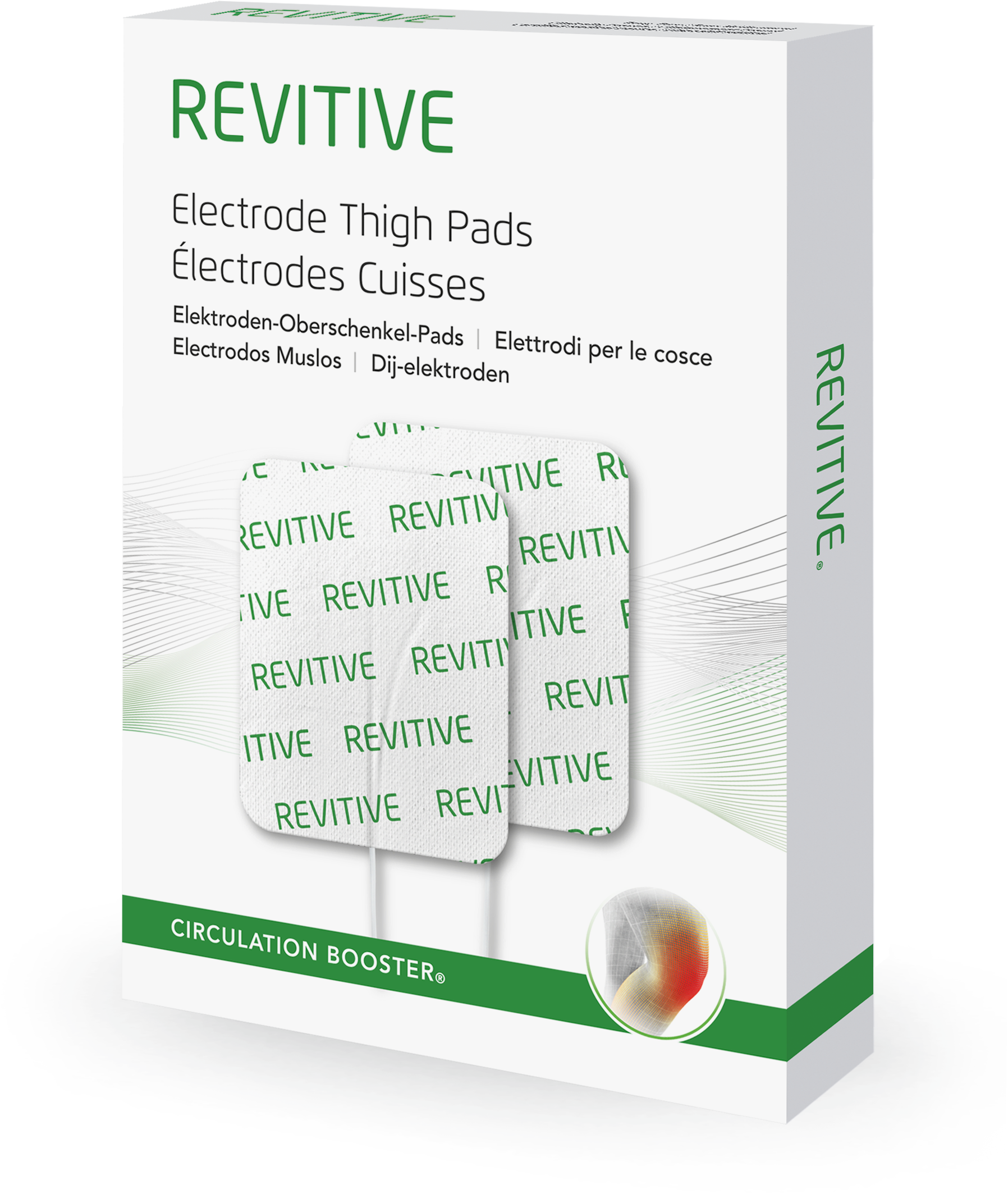 REVITIVE Elektrodenpads »Große Elektroden-Oberschenkel-Pads« Enthält ein Paar große Revitive Elektrodenpads für die Oberschenkel