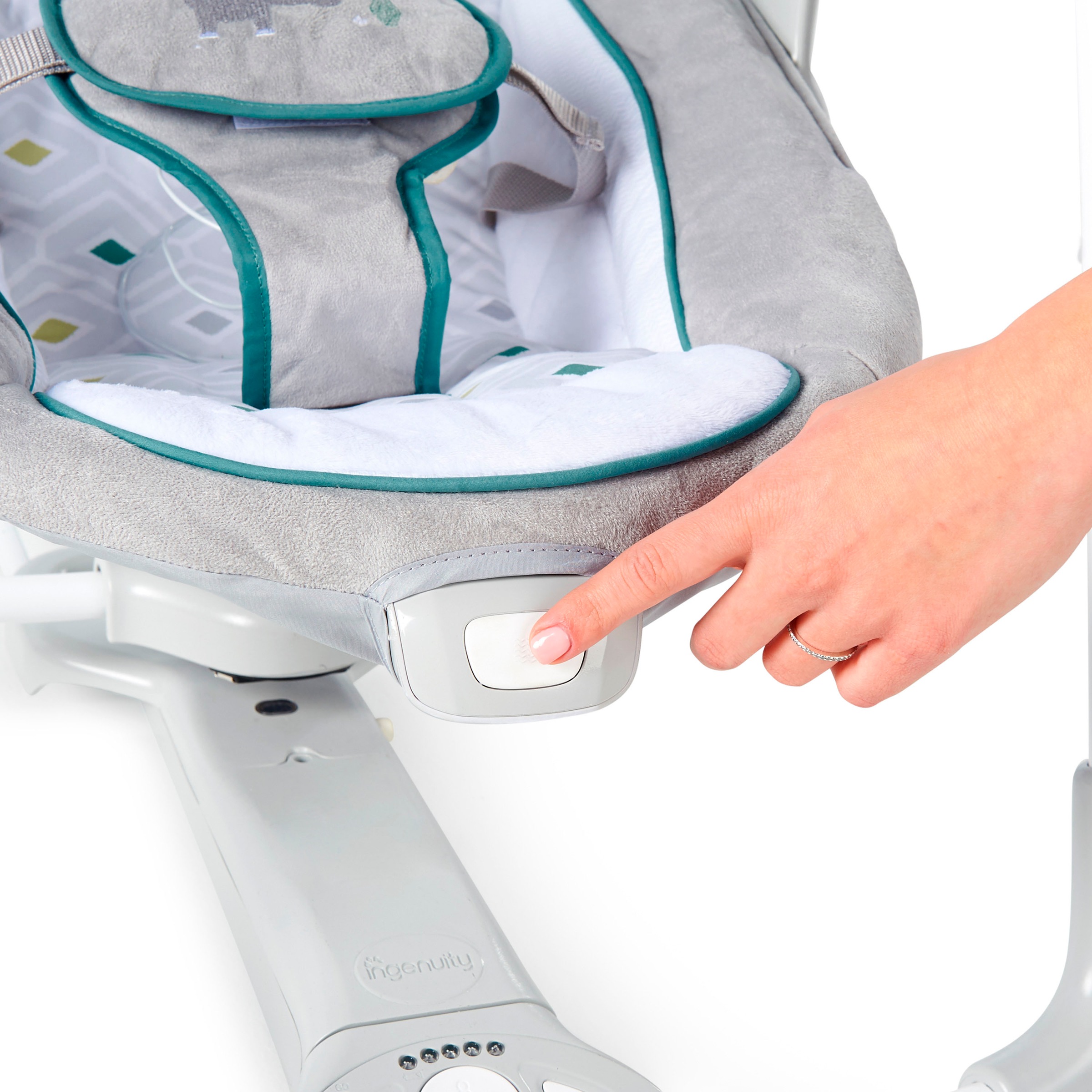 ingenuity Babyschaukel »ConvertMe Swing-2-Seat Portable Swing - Nash«, mit automatischer Schaukelfunktion und Sound-Effekt