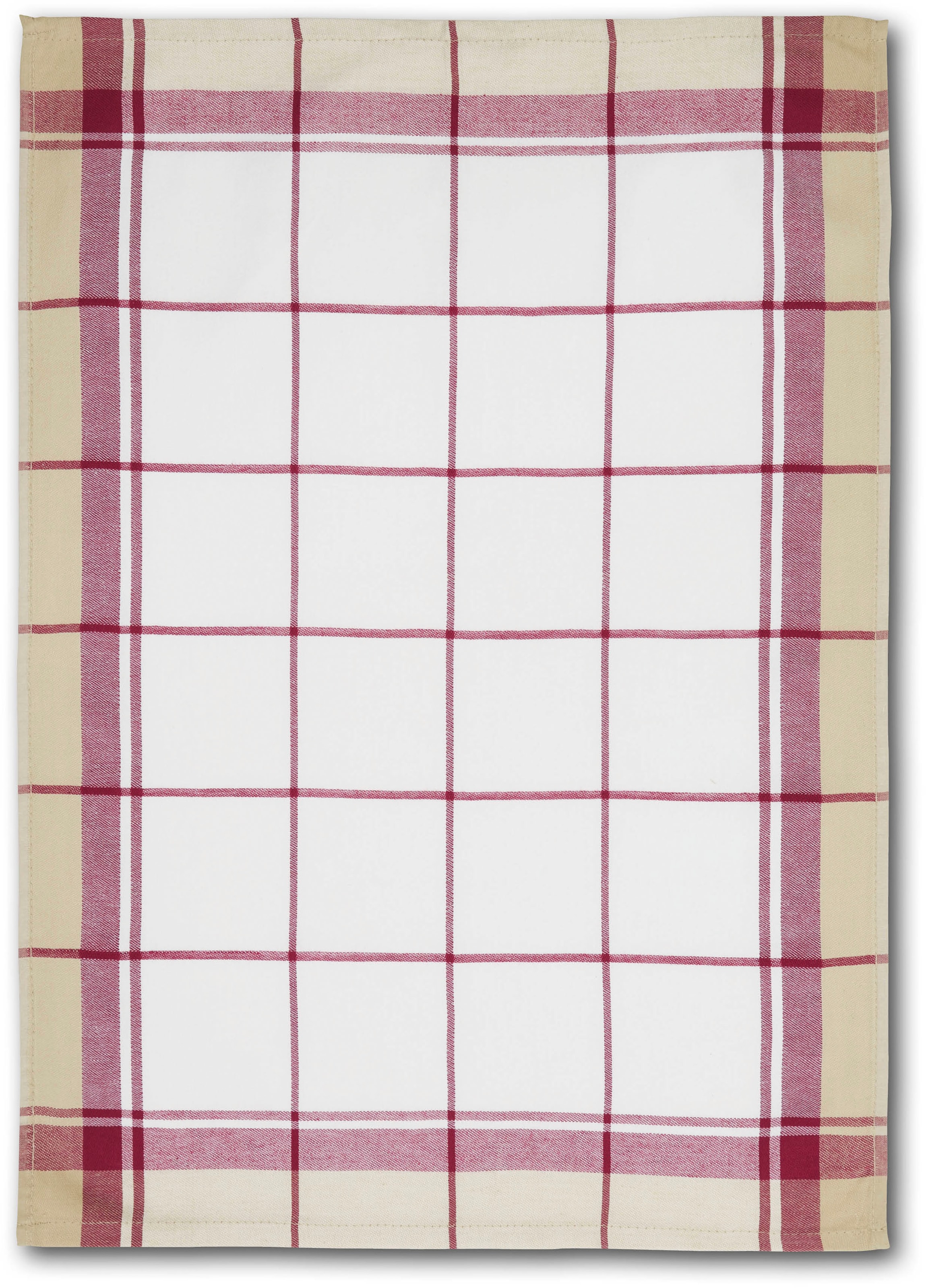 Dyckhoff Geschirrtuch »KARO, Maße je Tuch ca. 50x70 cm, aus 100% Baumwolle«, (Set, 3 tlg.), mit drei verschiedenen Motiven