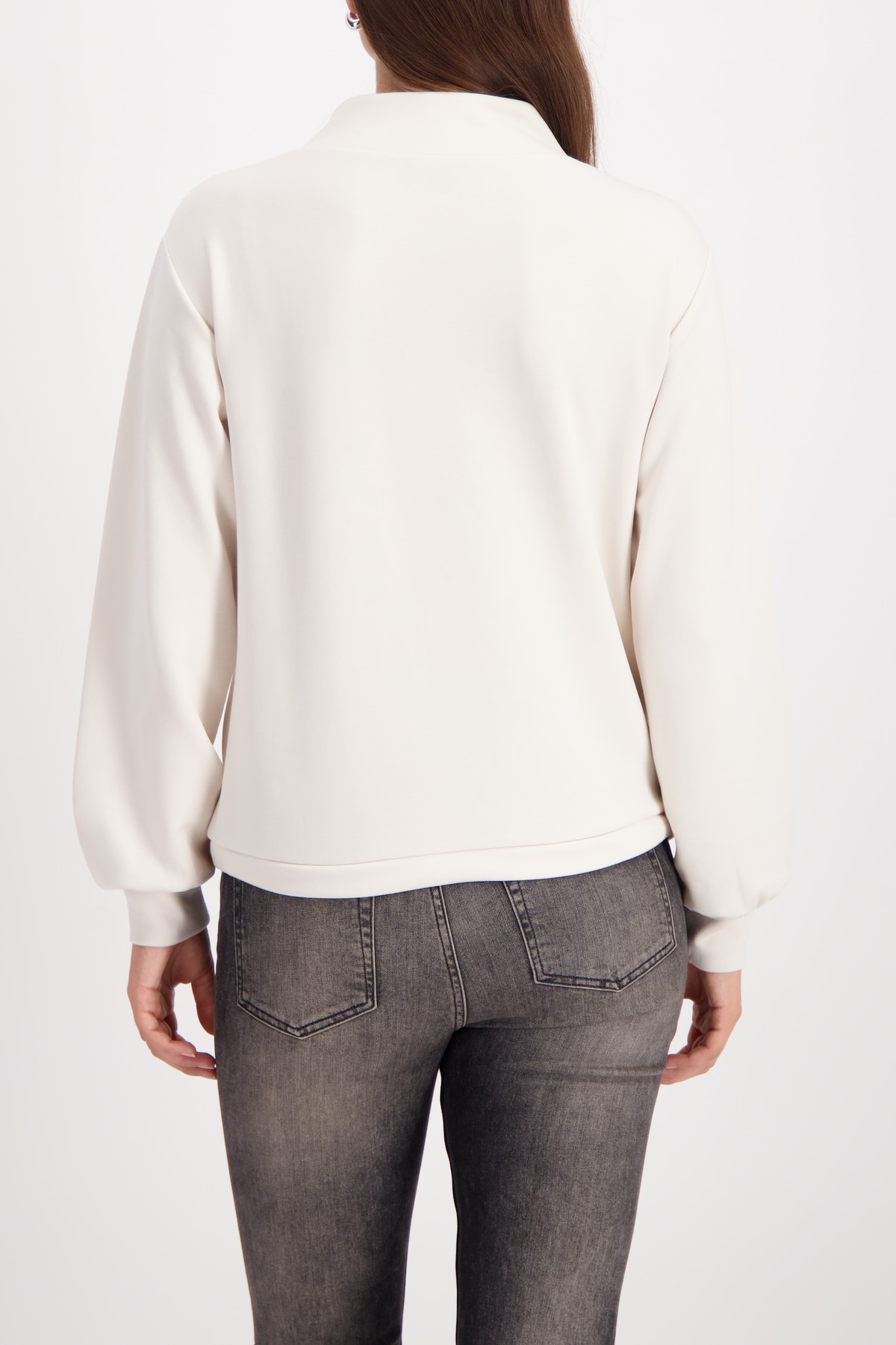 Monari Sweatshirt »Sweatshirt Basic Schmuckdetail« Regular fit mit Stehkragen