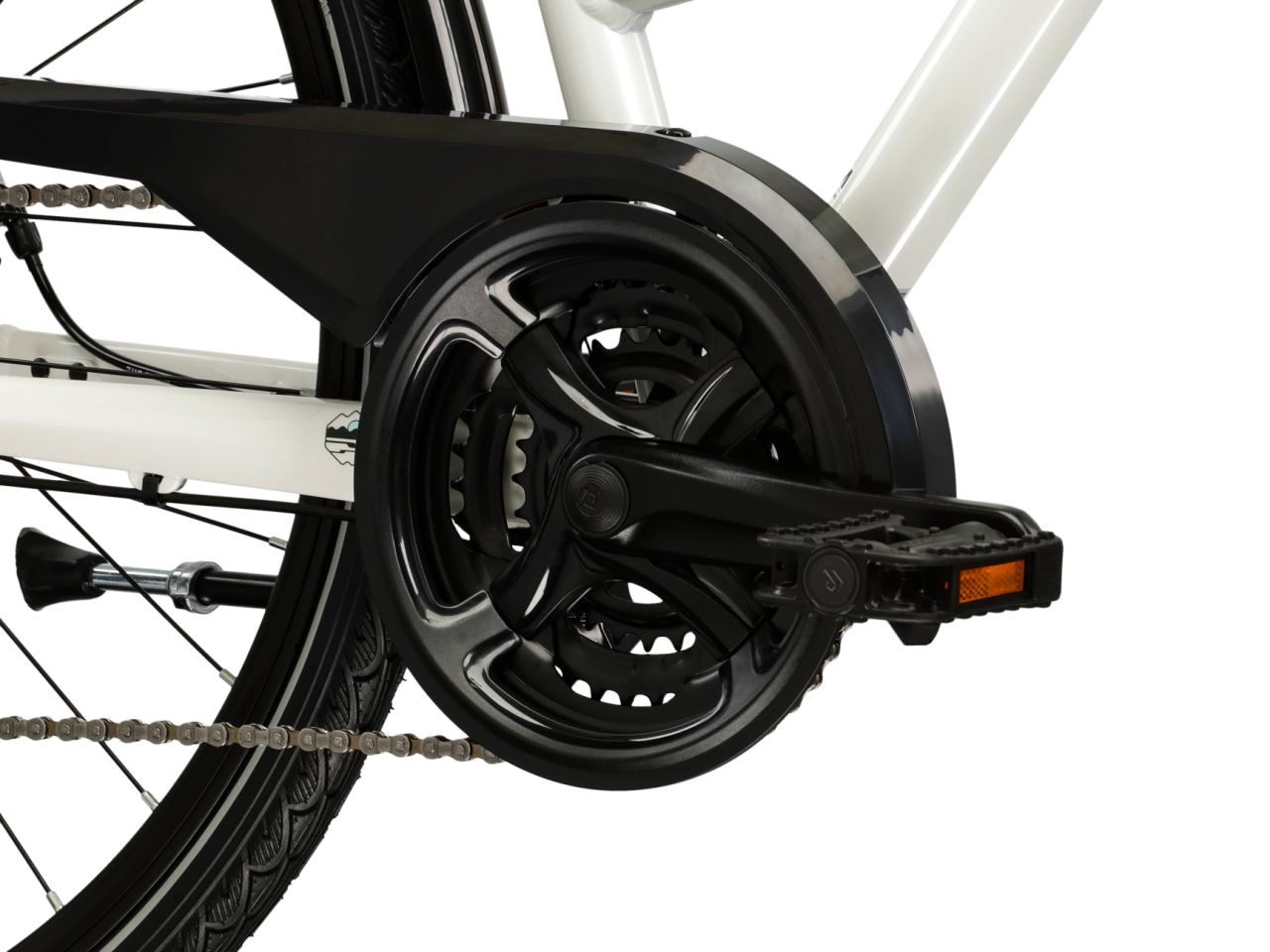 Kross Trekkingrad »Damen-Trekkingrad 28" Trans 3.0 weiß 24 Gänge« 24 Gang Shimano ACERA M3020 Schaltwerk Kettenschaltung KROSS Damen-Trekkingrad 28" Trans 3.0 weiß 24 Gänge