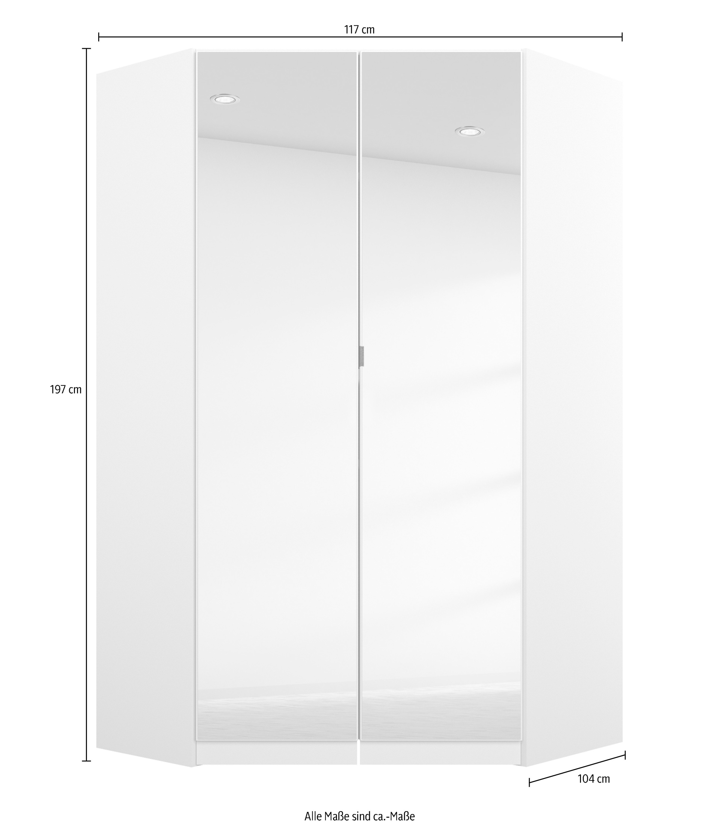 rauch Schrank-Set »Kleiderschrank Schrank Garderobe Wäscheschrank Ankleide ONTARIO« Set, Größe 253x208 cm, 