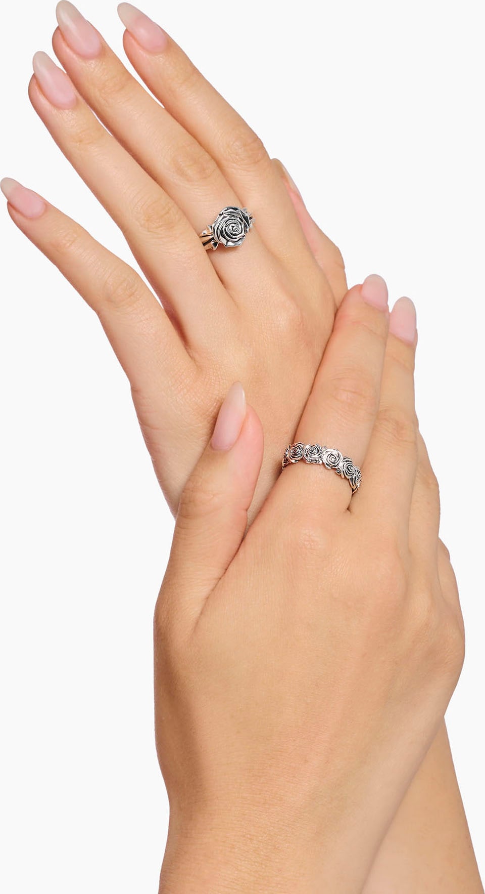 THOMAS SABO Fingerring »Ring Midnight Rose, TR2488-637-21-54-66«