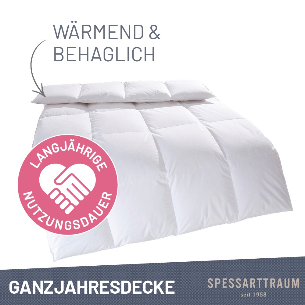 SPESSARTTRAUM Daunenbettdecke »Arosa Bettdecke min 135x200 cm & weitere Grö günstig online kaufen