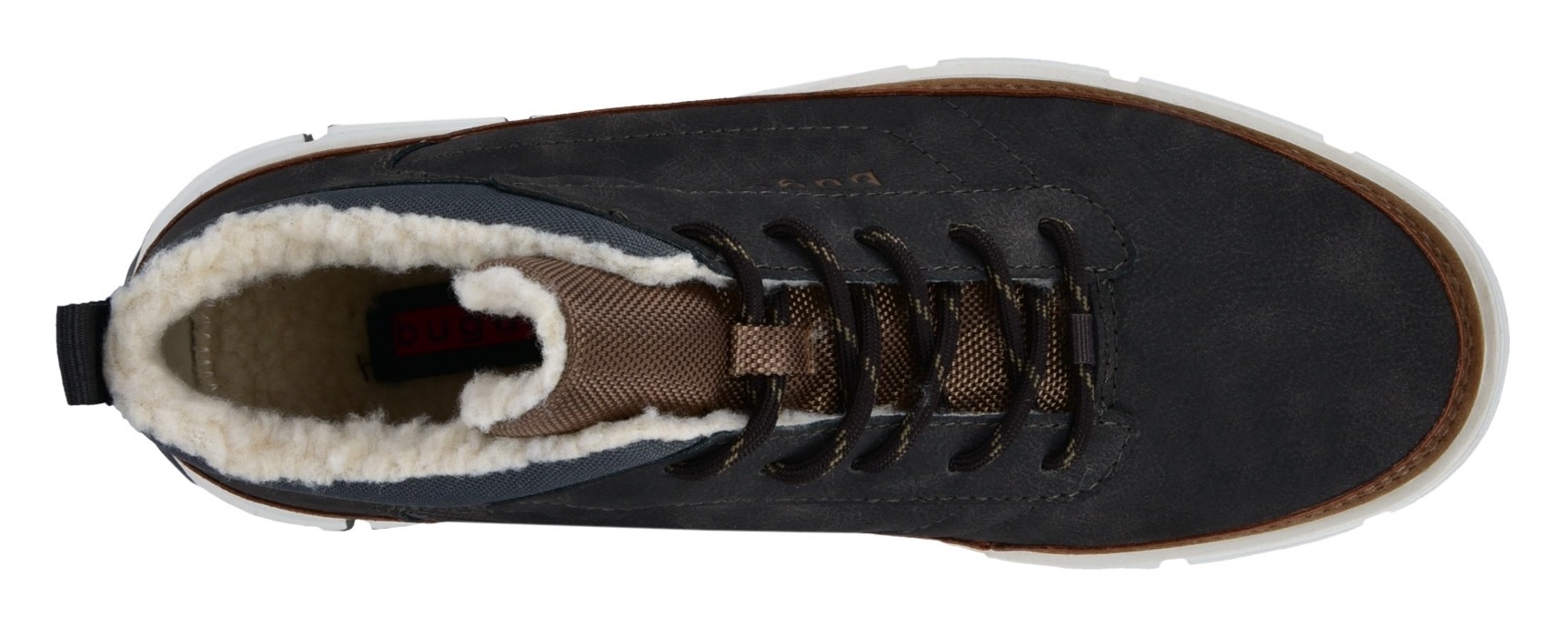 bugatti Sneaker, Sneaker, Schnürboots mit modischer Laufsohle, Warmfutter