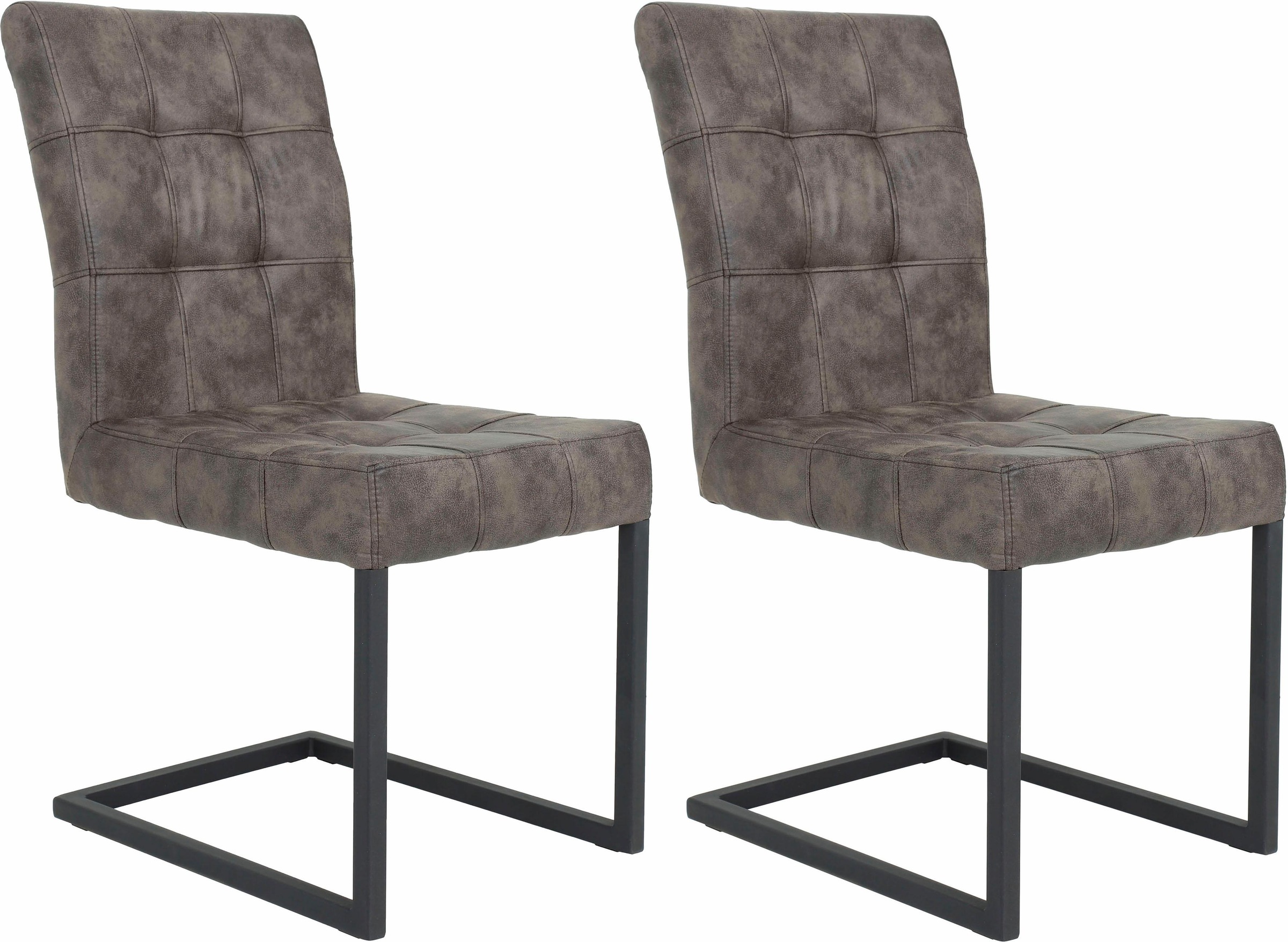 HELA Esszimmerstuhl »Donna« (Set) 2 Stk.Freischwinger mit Vintage Microfase günstig online kaufen