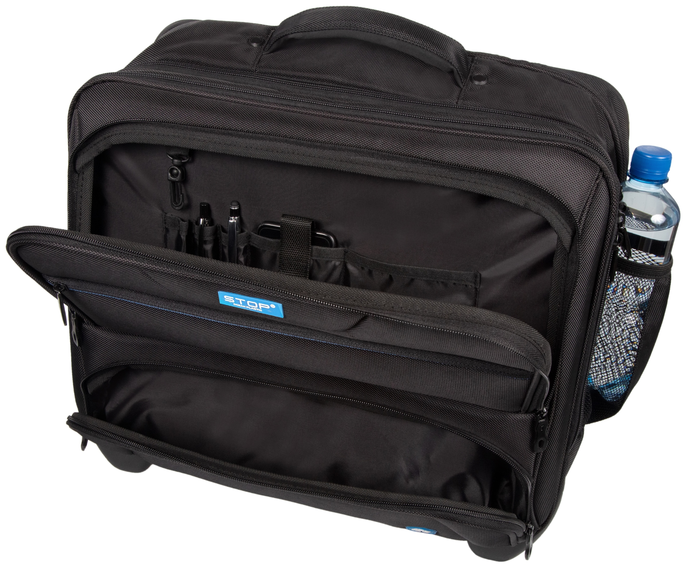 LIGHTPAK® Business-Trolley »RPET«, 2 Rollen, mit Laptopfach; aus recyceltem Material