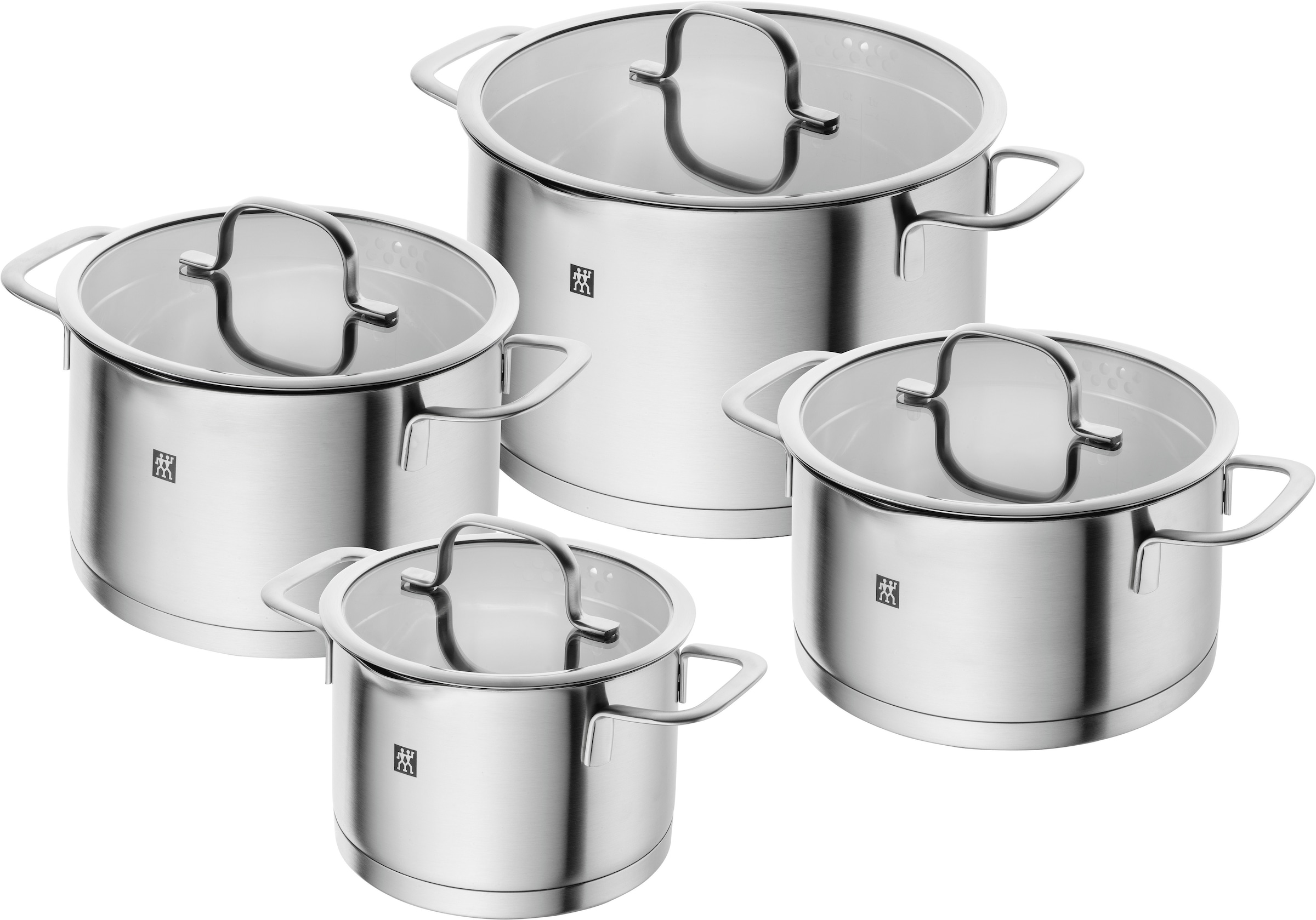 Zwilling Topf-Set »TrueFlow«, Edelstahl, (Set, 4 tlg.), 18/10 Edelstahl, in günstig online kaufen