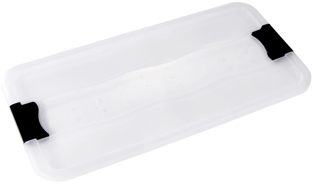 keeeper Aufbewahrungsbox »Konrad, Box mit Rollen, 3er Set, 33 L, 79,5 x 39,5 x 18 cm« durch Clips verschließbar, Griffe und Rollen am Boden