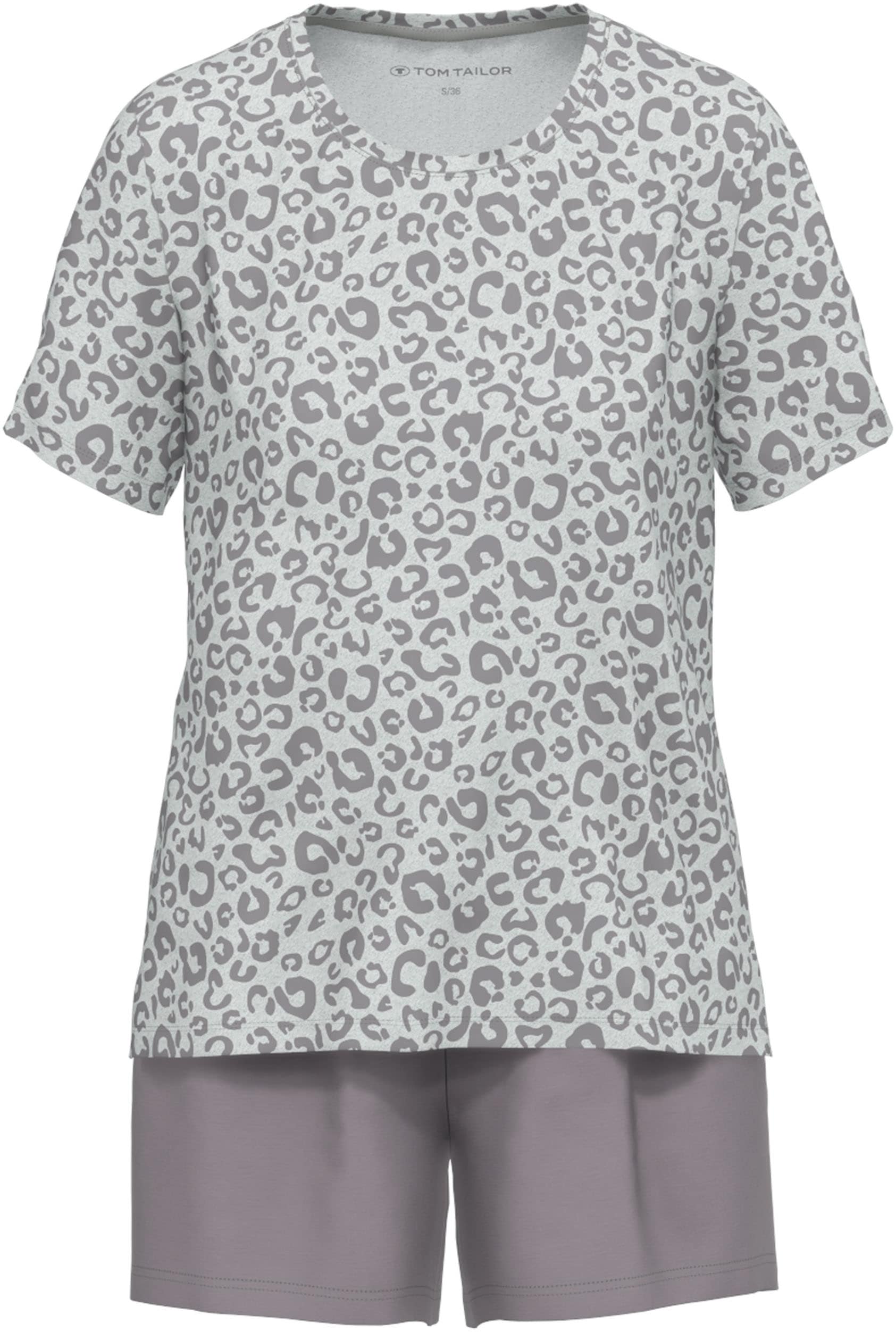 TOM TAILOR Shorty »Victoria«, (2 tlg.), mit lässigem Animal-Print
