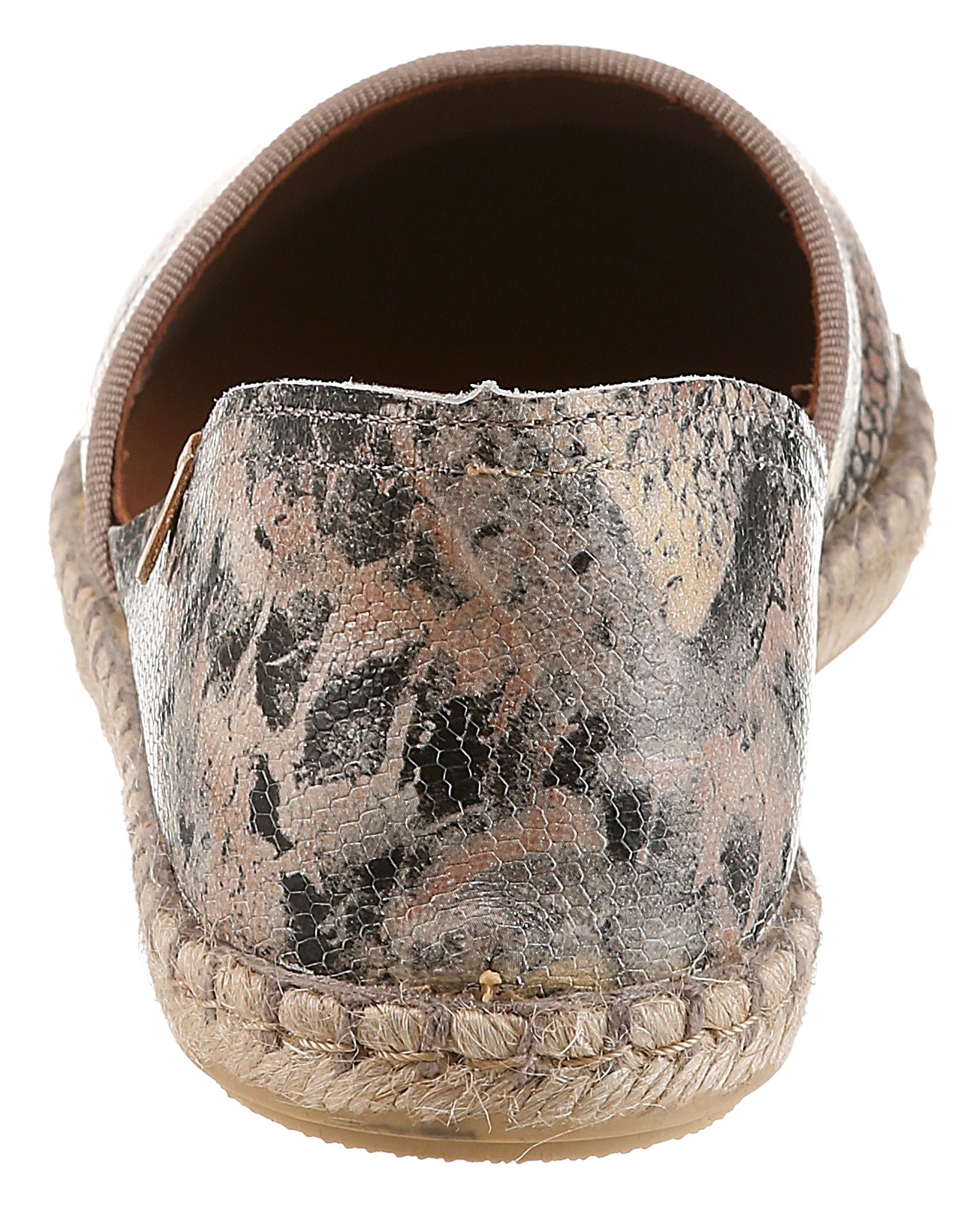 VERBENAS Espadrille »CARMEN«  Slipper, Schlupfschuh, Sommerschuh, Urlaubschuh in Reptil-Optik