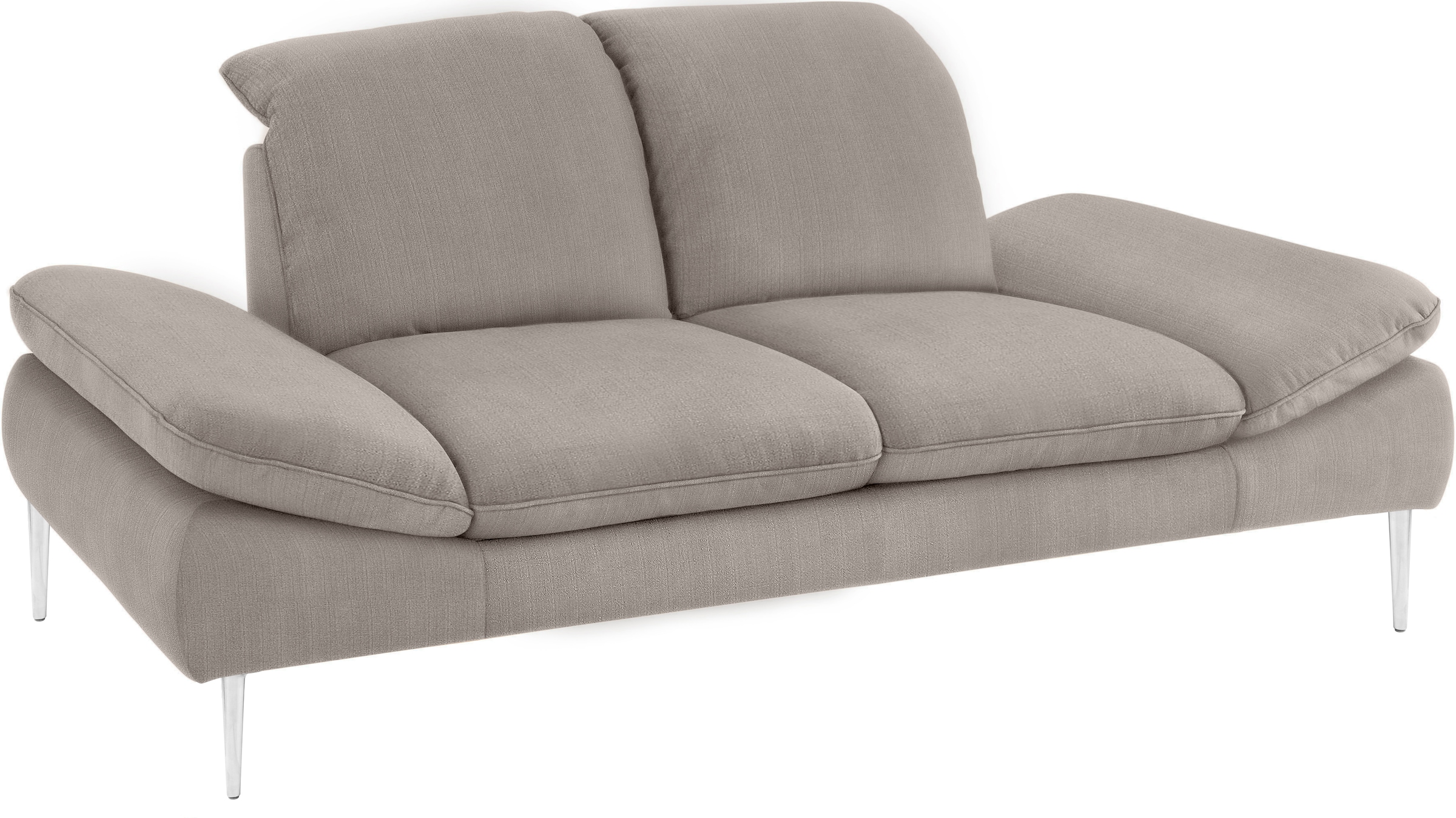 W.SCHILLIG 2,5-Sitzer »enjoy&MORE«, mit Sitztiefenverstellung, Füße silber matt, Breite 232 cm