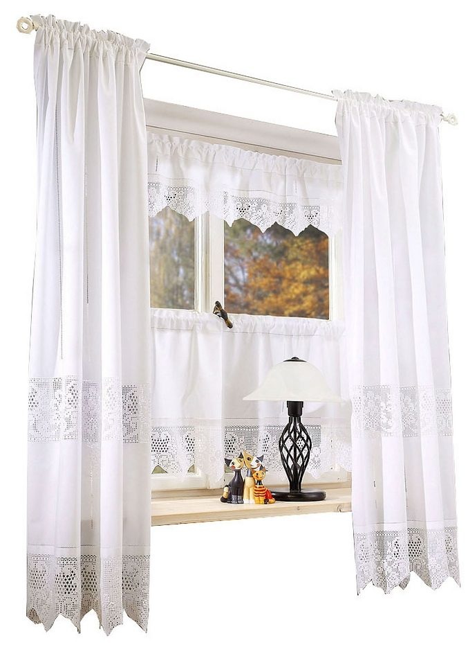 HOSSNER - ART OF HOME DECO Gardine »Dachstein«, (2 St.), HxB: 150x90 günstig online kaufen