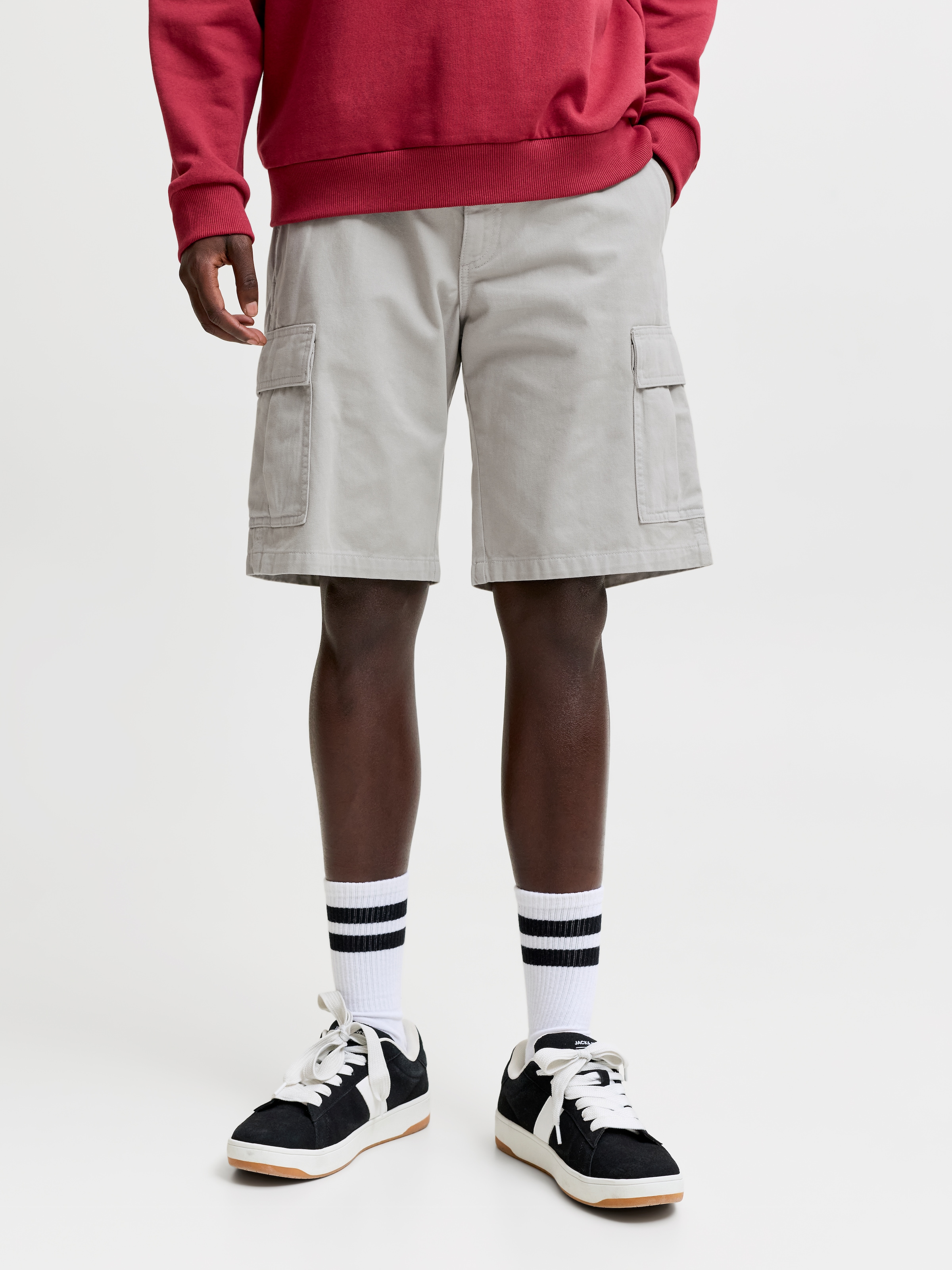 Jack & Jones Cargoshorts »JPSTCOLE HUDSON BELTED CARGO SHORTS MID«