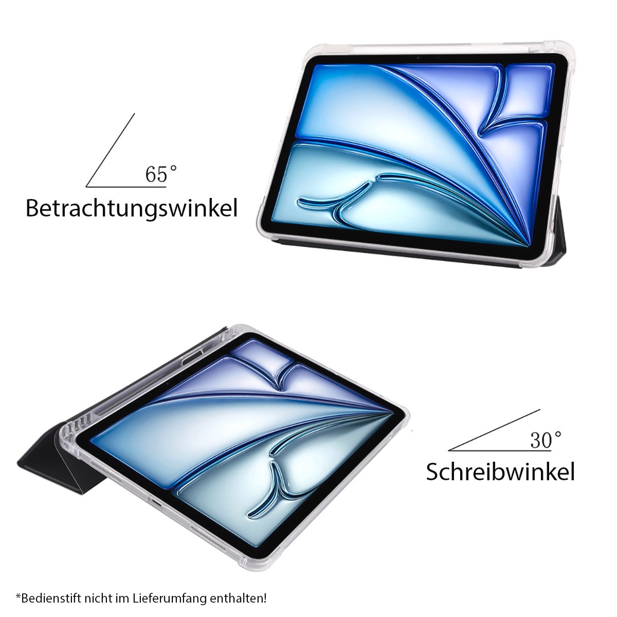 PEDEA Tablet-Hülle »Folio Trifold Case für Apple iPad Air 11 (M2 24)«, Backcover, Schutzhülle, Tabletschutzhülle, Case, Schutzcase, stoßfest