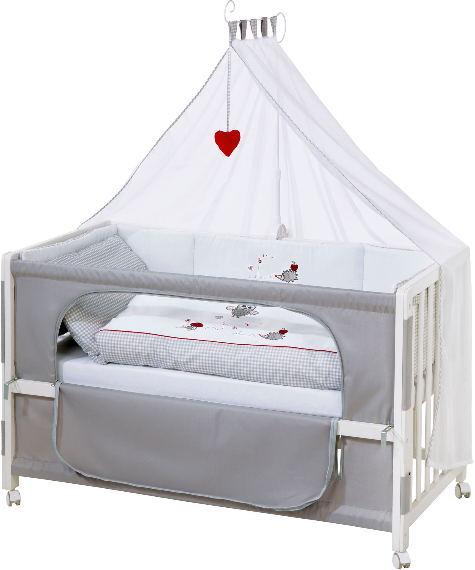 roba® Babybett »Room bed - Dekor Adam und Eule«, als Beistell-, Kinder- und günstig online kaufen