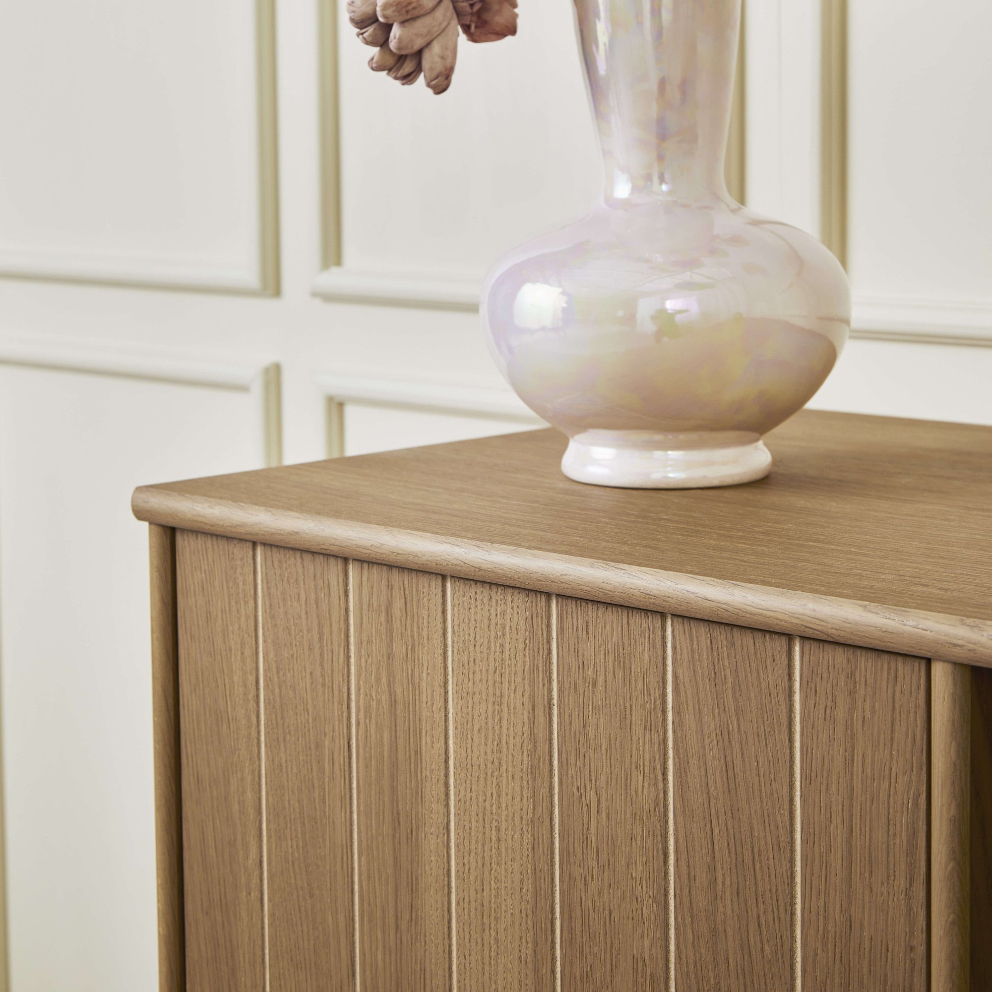 Hammel Furniture Sideboard »Mistral, Hochwertig Schrank, hängend/stehend, mit 4 gerillten Türen«, und 4 verstellbare Einlegeböden, B: 176 cm, anpassungsbar Designmöbel