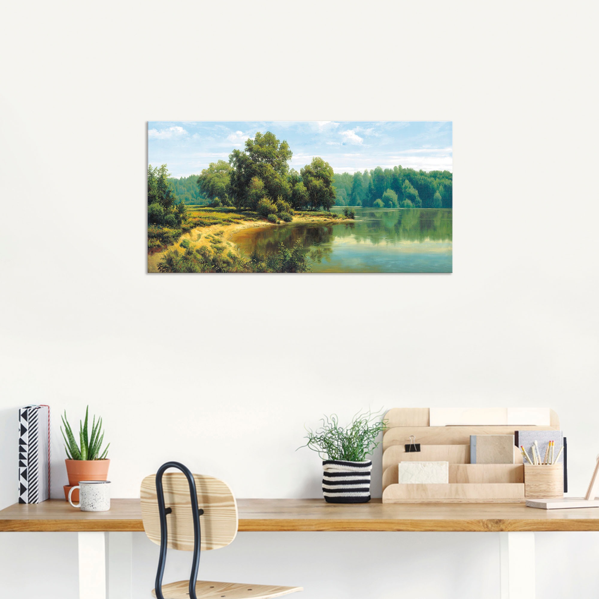 Artland Wandbild »Russische Landschaft VII«, Seebilder, (1 St.), als Alubild, Leinwandbild, Wandaufkleber oder Poster in versch. Größen