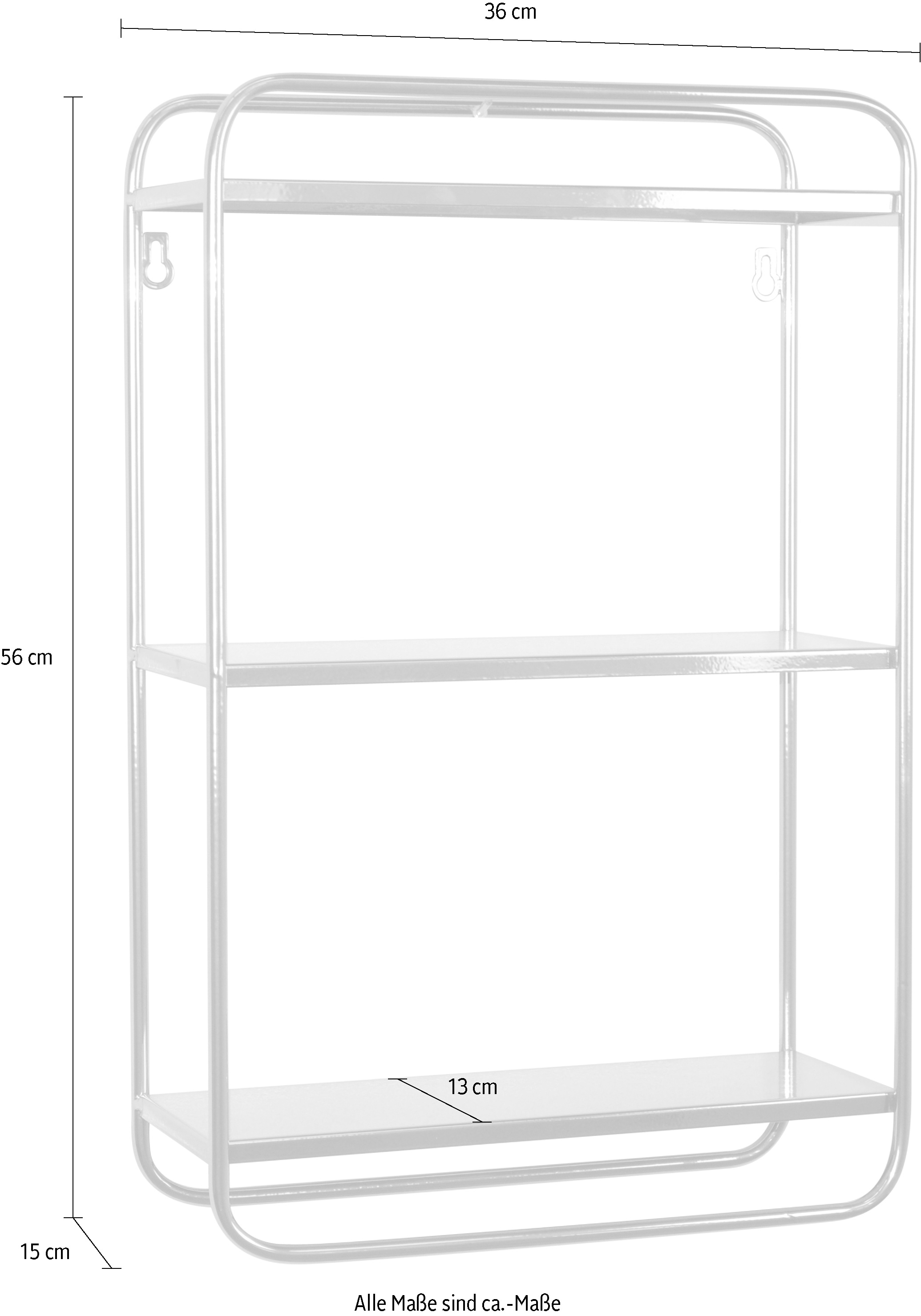 HOFMANN LIVING AND MORE Wandregal, (1 St.)