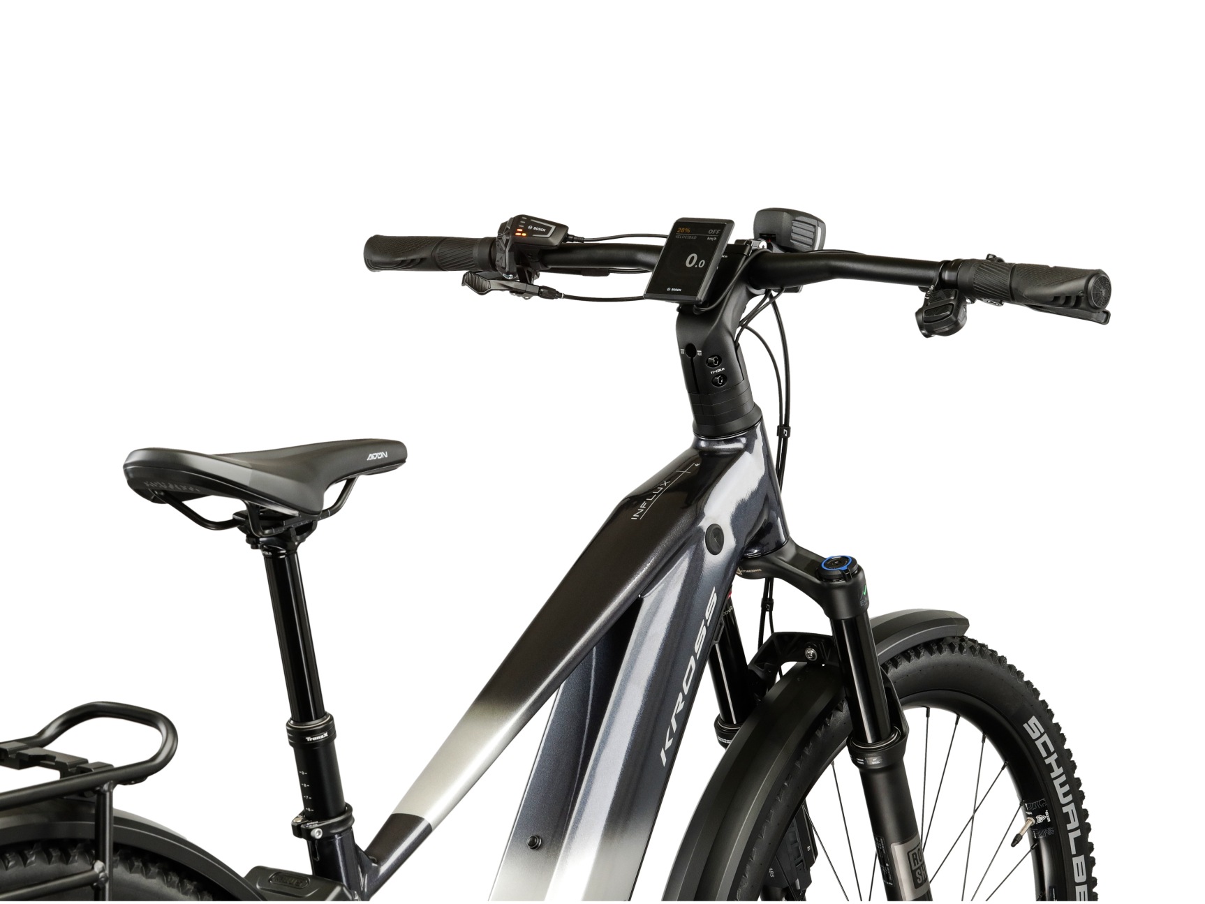 Kross »Influx Hybrid 6.0 21,3Ah / 800 Wh 29 Zoll schwarz 12 Gänge 2026« 12 Gang SRAM S1000 EAGLE AXS Schaltwerk Kettenschaltung Mittelmotor 250 W