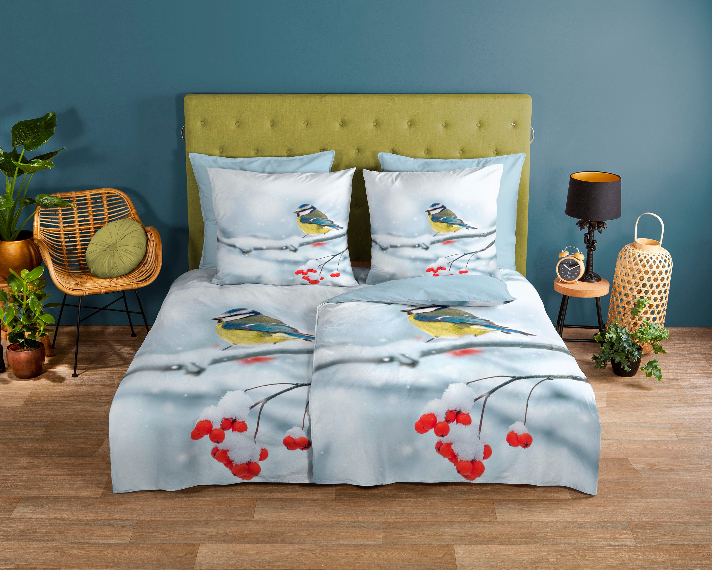 good morning Wendebettwäsche »Crisp« 2 Stk. tlg. 100% Baumwolle, 135x200, R günstig online kaufen