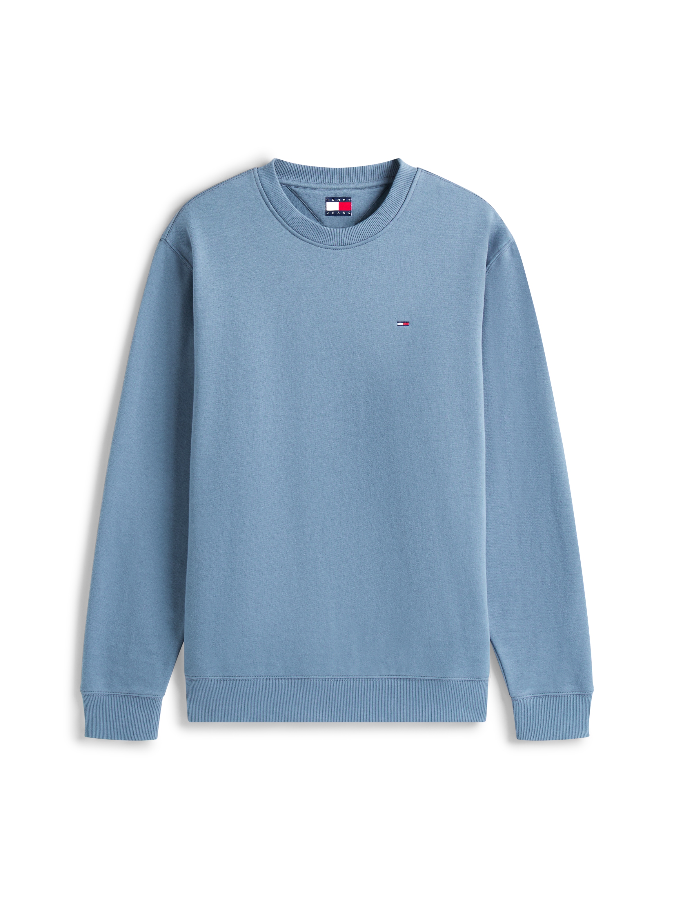 Tommy Jeans Sweatshirt »TJM REG S FLAG CREW«, Mit besticktem Markenlogo auf Brusthöhe