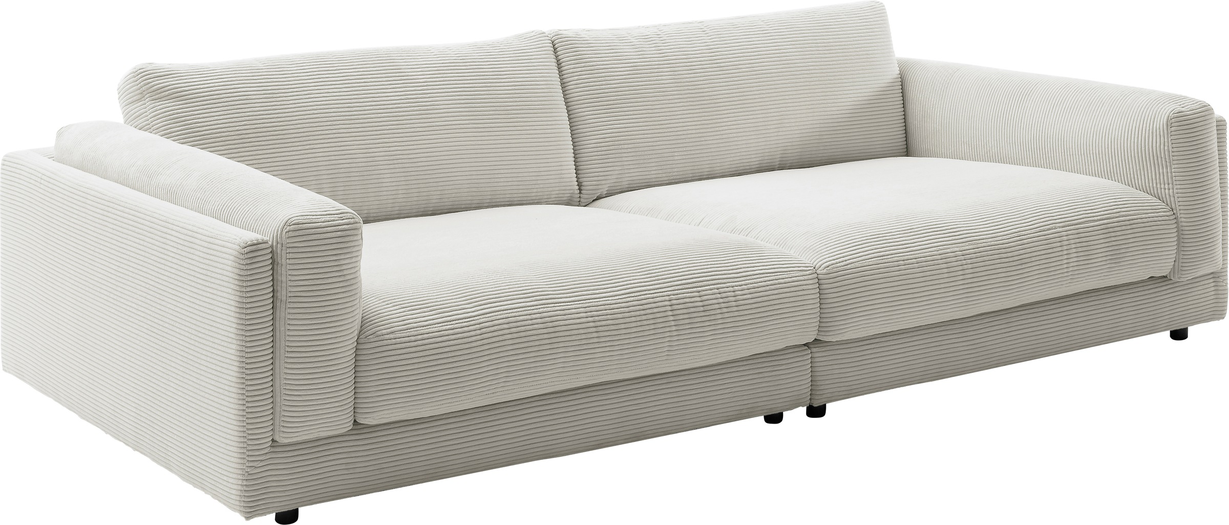 3C Candy Big-Sofa »Karalis mit extra großer Sitztiefe, elegantes Mega Sofa zum Relaxen,«, auch in Cord- oder Leder-Bezug, lose Kissen, loungige Bequemlichkeit