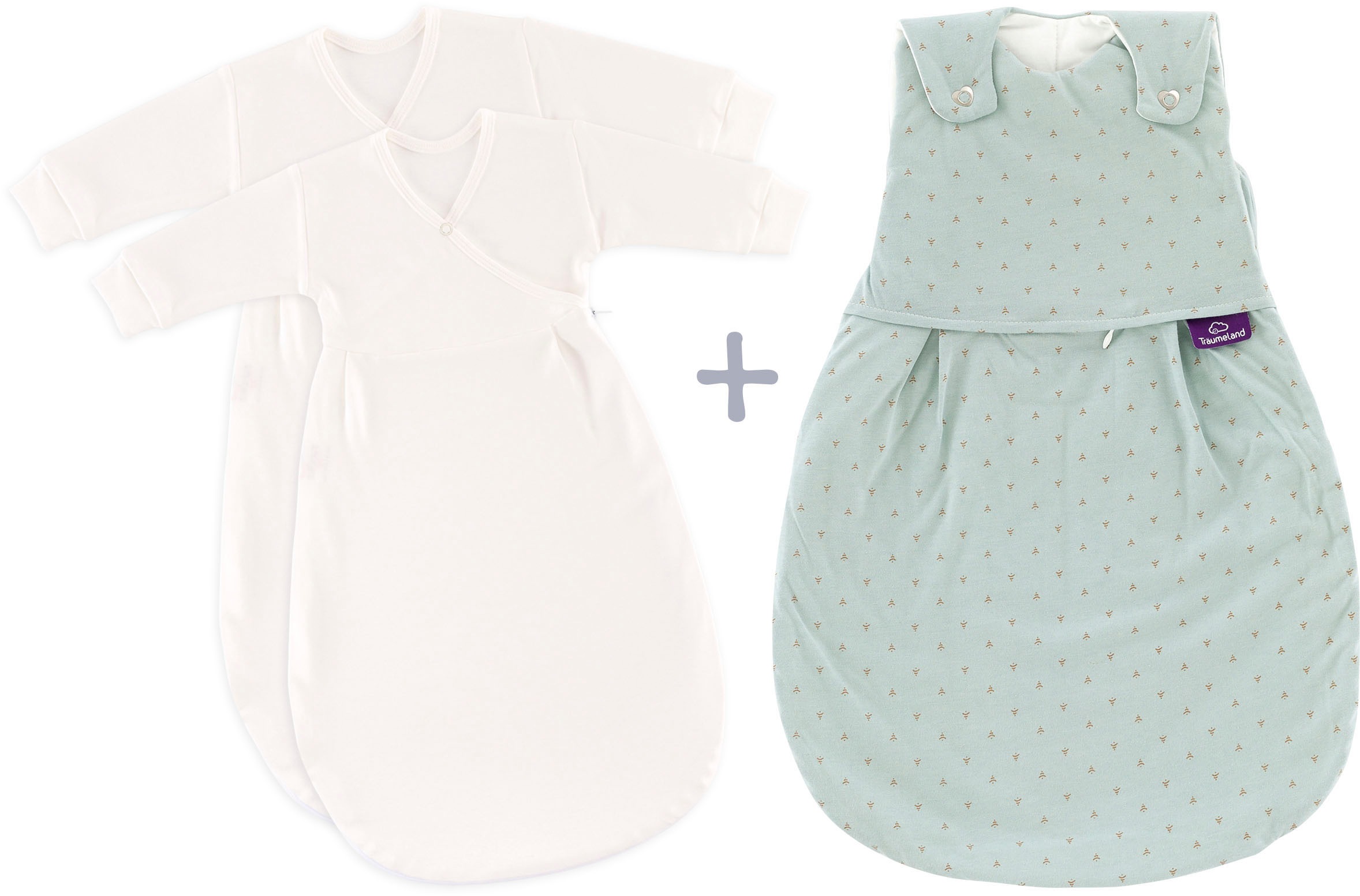 Träumeland Babyschlafsack »Babyschlafsack LIEBMICH 3tlg. Set Twister, von Größe 50/56-68/74«