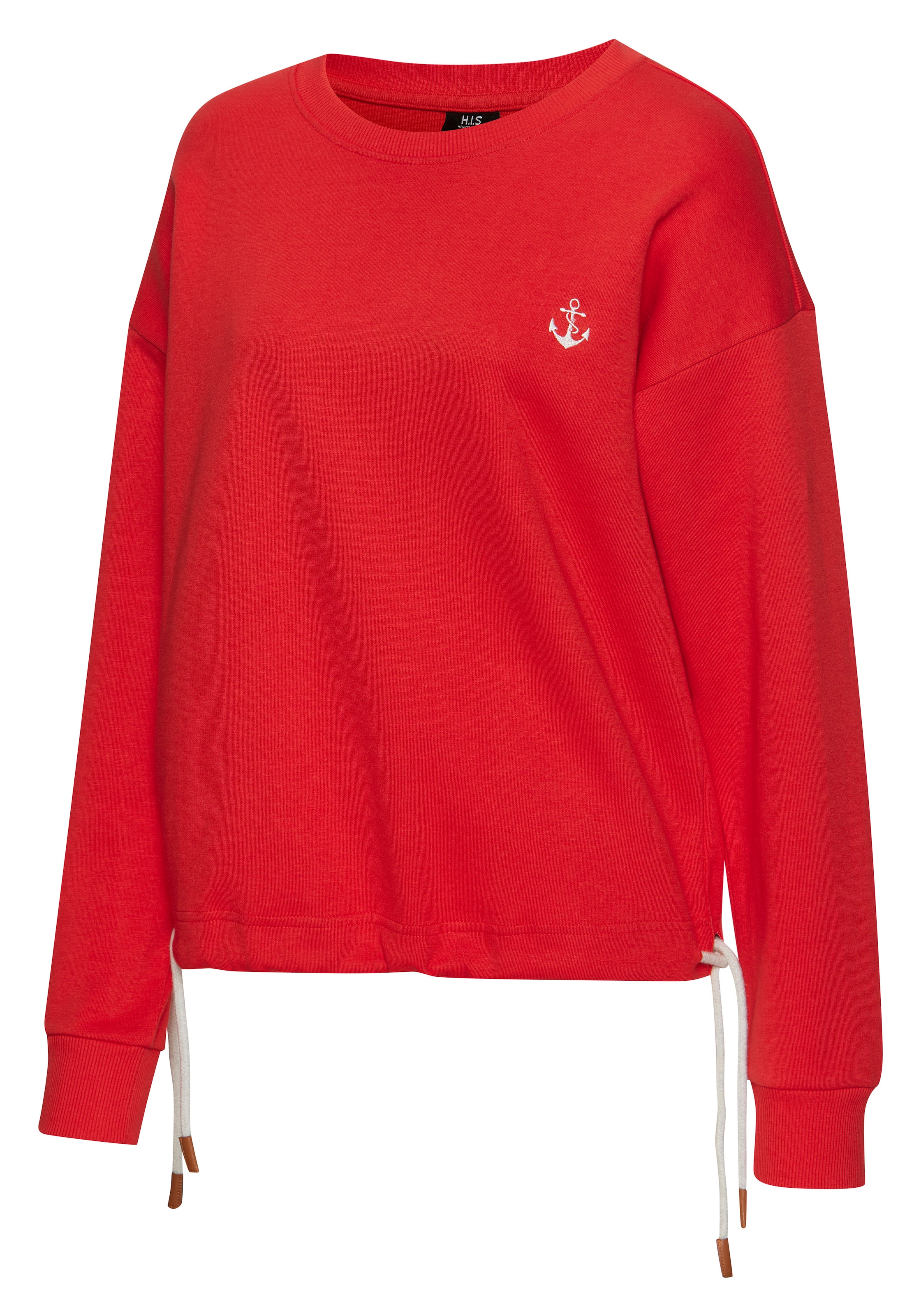 H.I.S Sweater, mit Tunnelzug am Bündchen, Loungewear