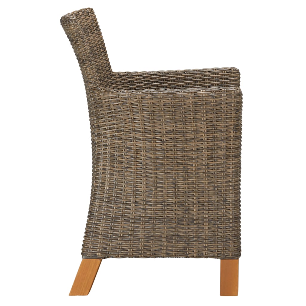 MERXX Garten-Essgruppe »Toskana«, (9 tlg.), 4 Sessel, Tisch 110x110x75 cm, Polyrattan/Akazie