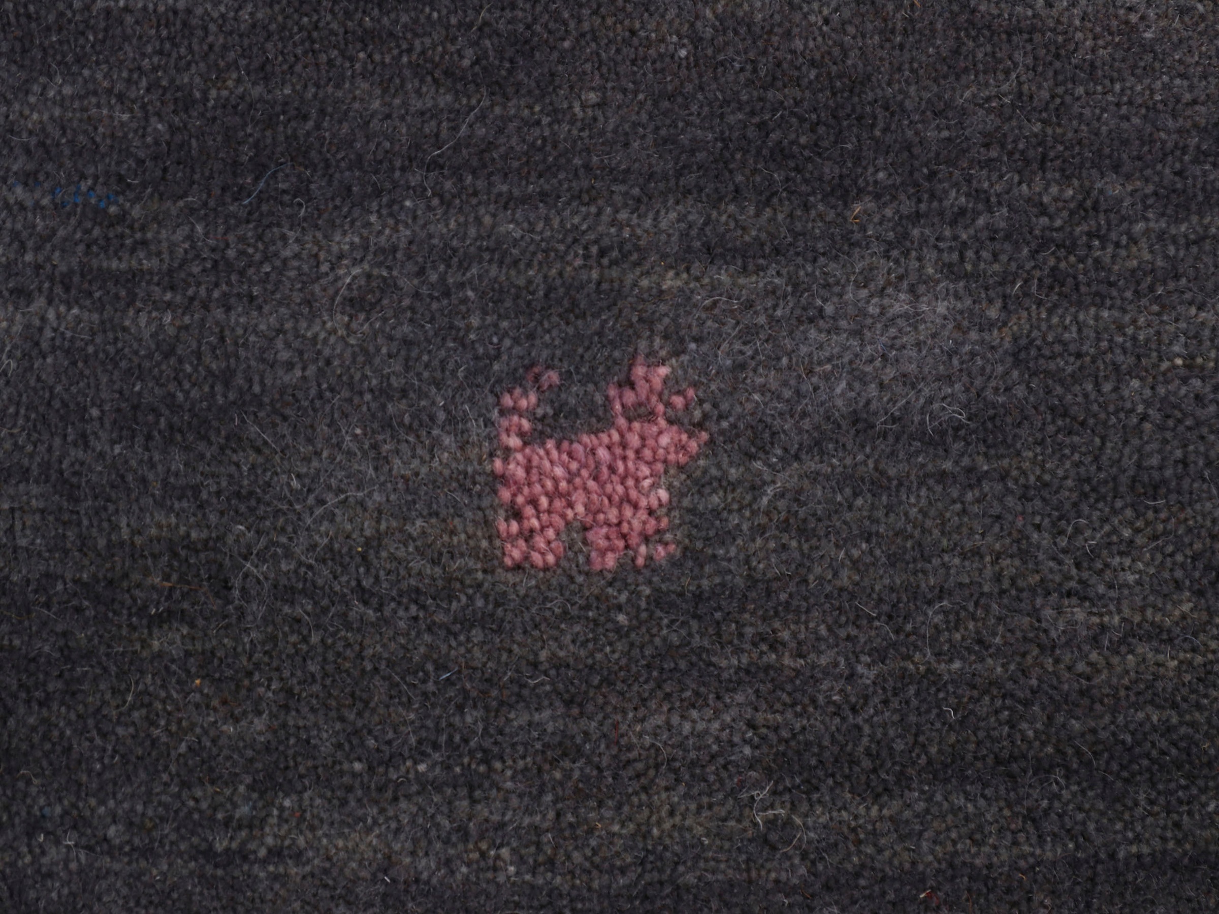 6. Bild von carpetfine Wollteppich »Gabbeh Uni«, rechteckig, reine Wolle, handgewebt, Gabbeh Loom Tiermotiv, auch als Läufer
